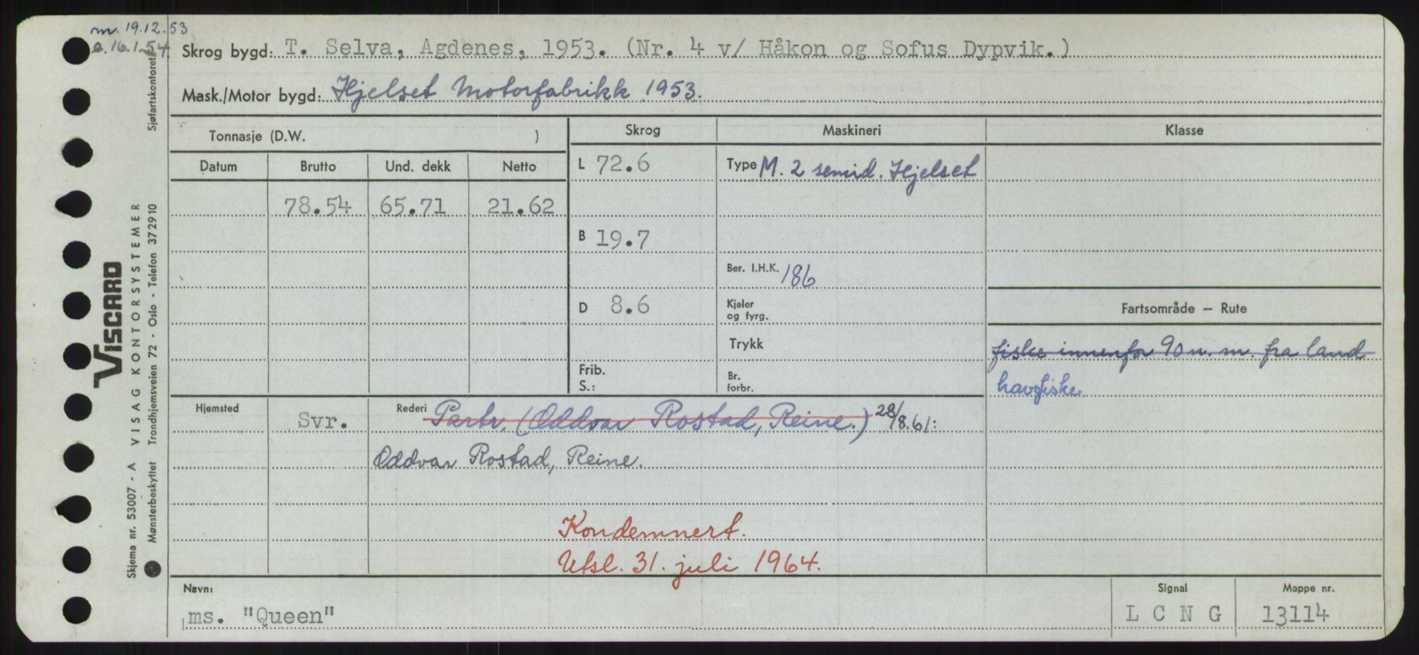 Sjøfartsdirektoratet med forløpere, Skipsmålingen, RA/S-1627/H/Hd/L0030: Fartøy, Q-Riv, p. 3