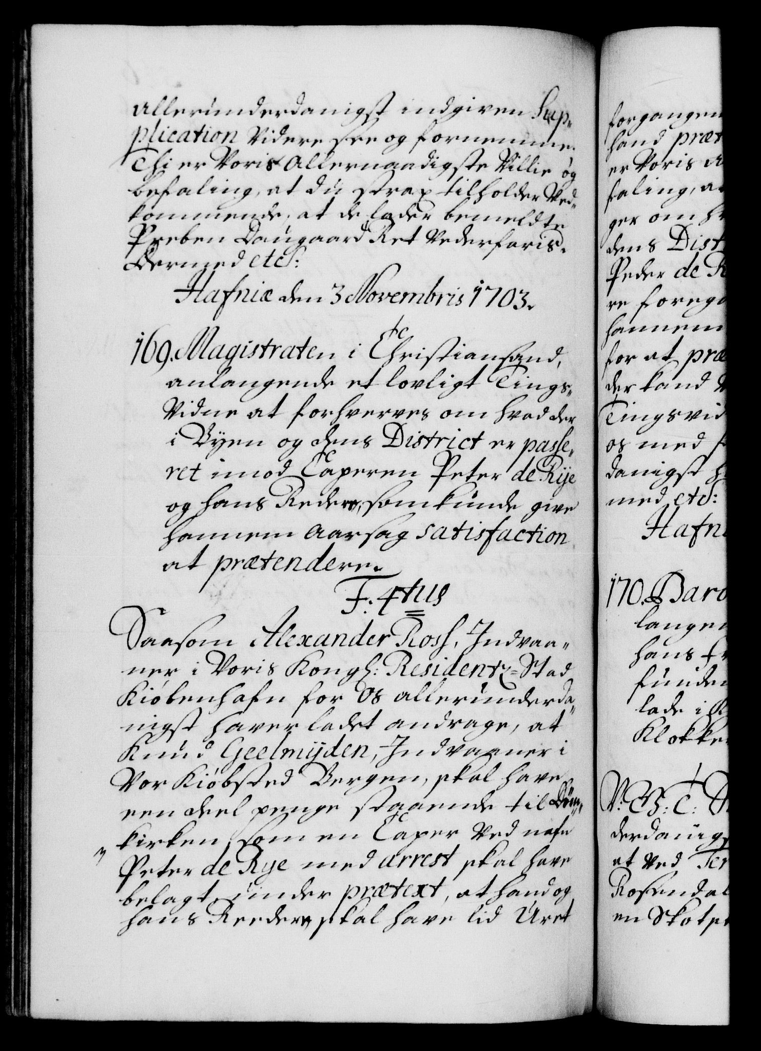 Danske Kanselli 1572-1799, AV/RA-EA-3023/F/Fc/Fca/Fcab/L0016: Norske tegnelser, 1699-1703, p. 546b