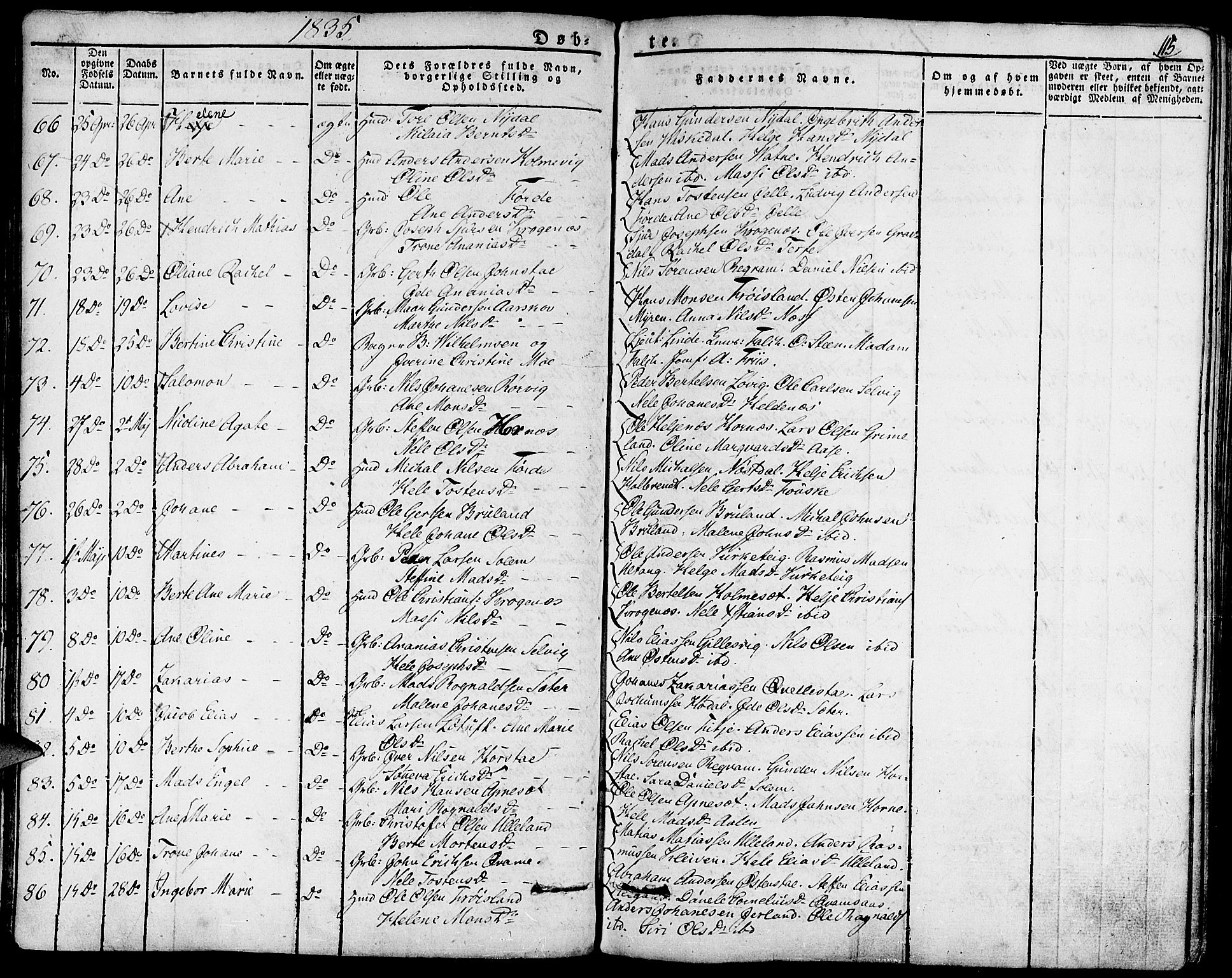Førde sokneprestembete, SAB/A-79901/H/Haa/Haaa/L0006: Parish register (official) no. A 6, 1821-1842, p. 115
