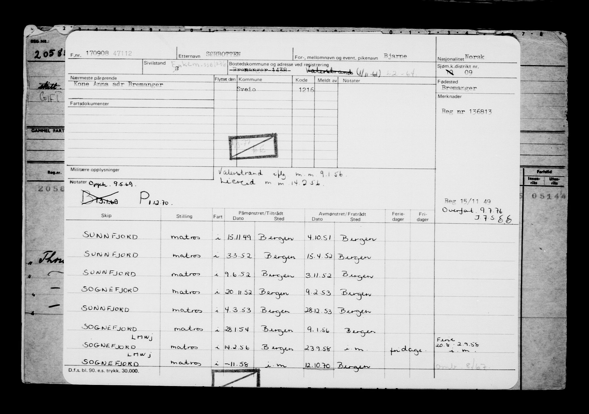 Direktoratet for sjømenn, AV/RA-S-3545/G/Gb/L0079: Hovedkort, 1908, p. 237