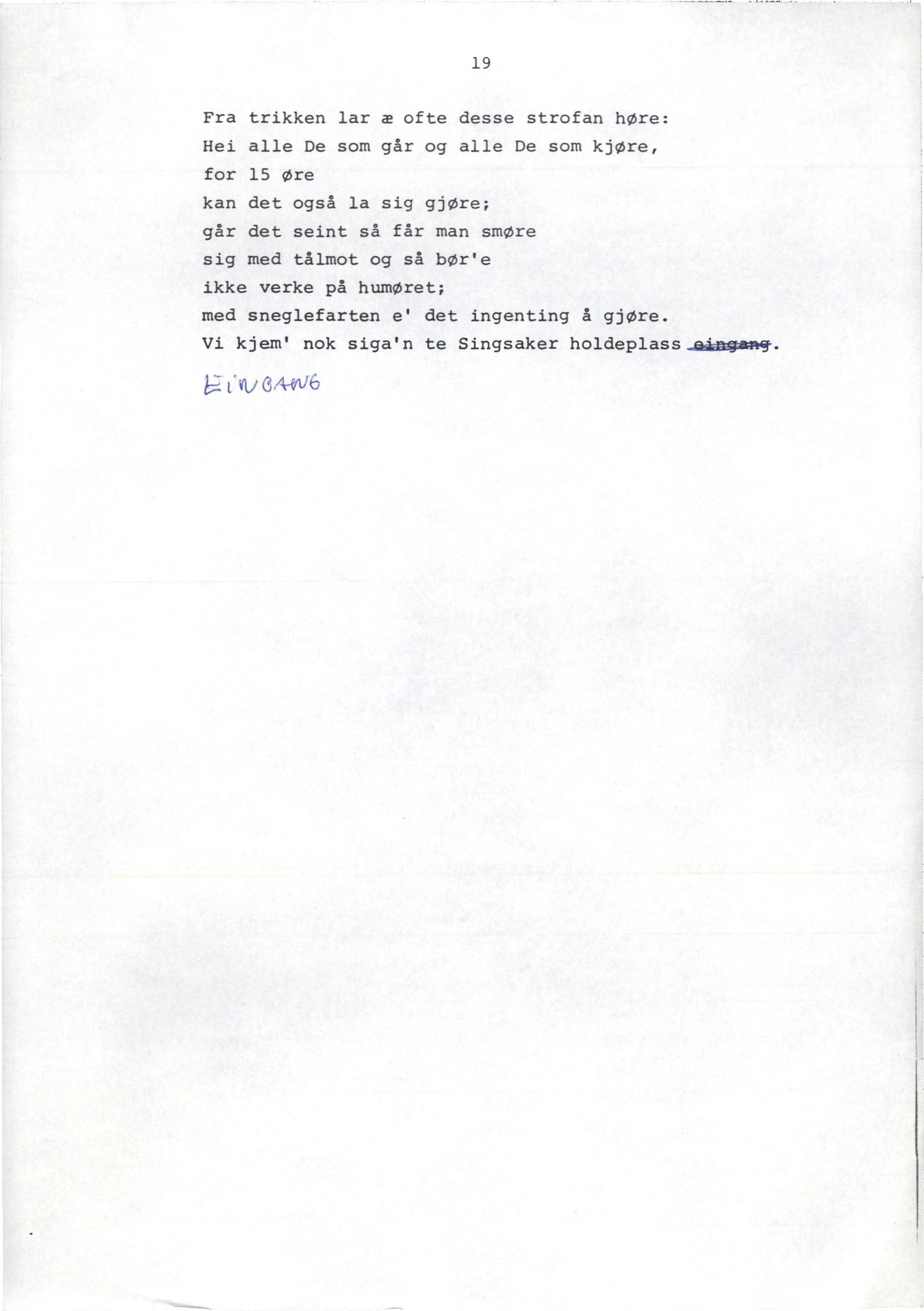 Otto Nielsen, TRKO/PA-1176/F/L0016/0284: Noter / Trikken_tekst
