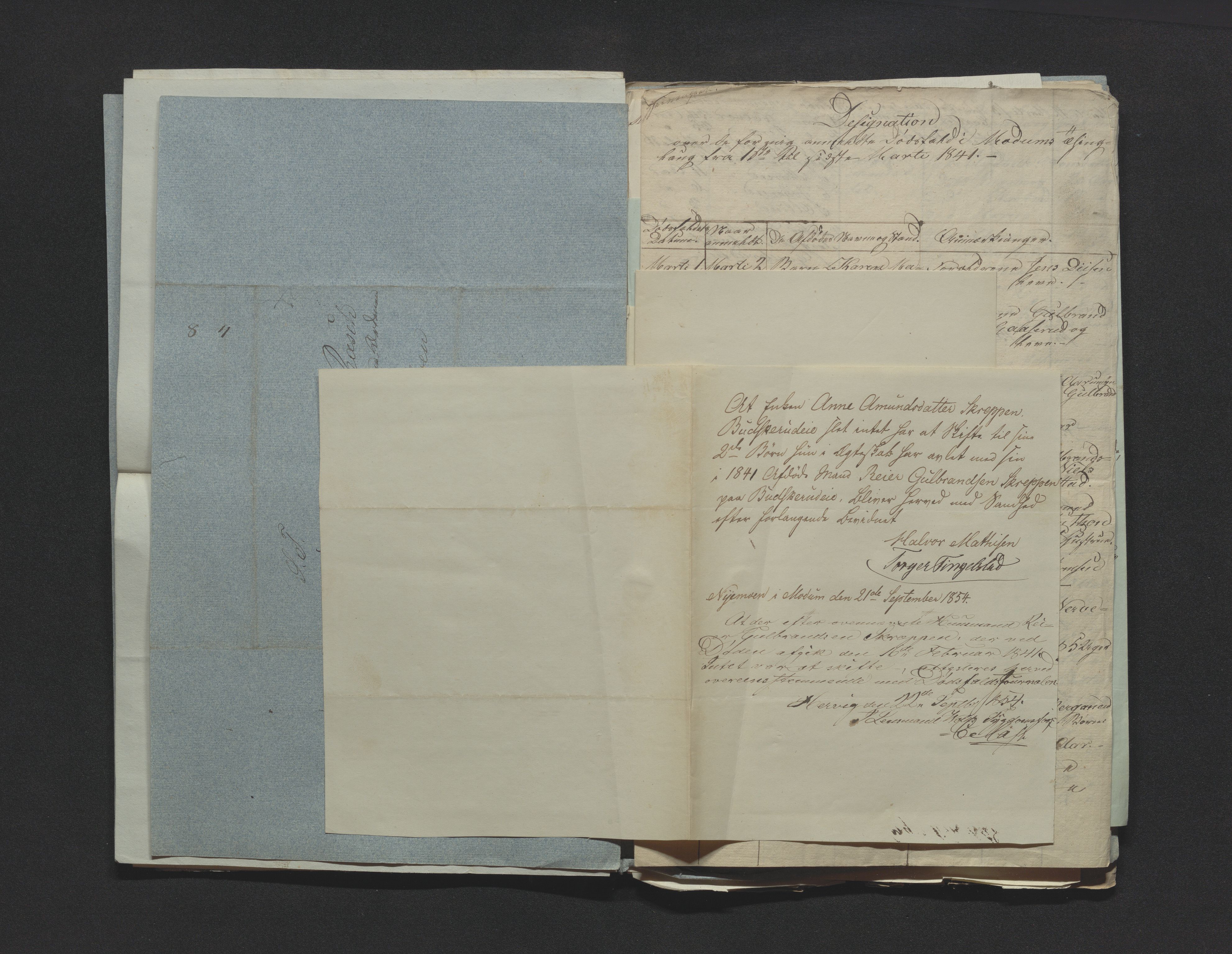 Eiker, Modum og Sigdal sorenskriveri, AV/SAKO-A-123/H/Ha/Hab/L0006: Dødsfallsmeldinger, 1841-1845