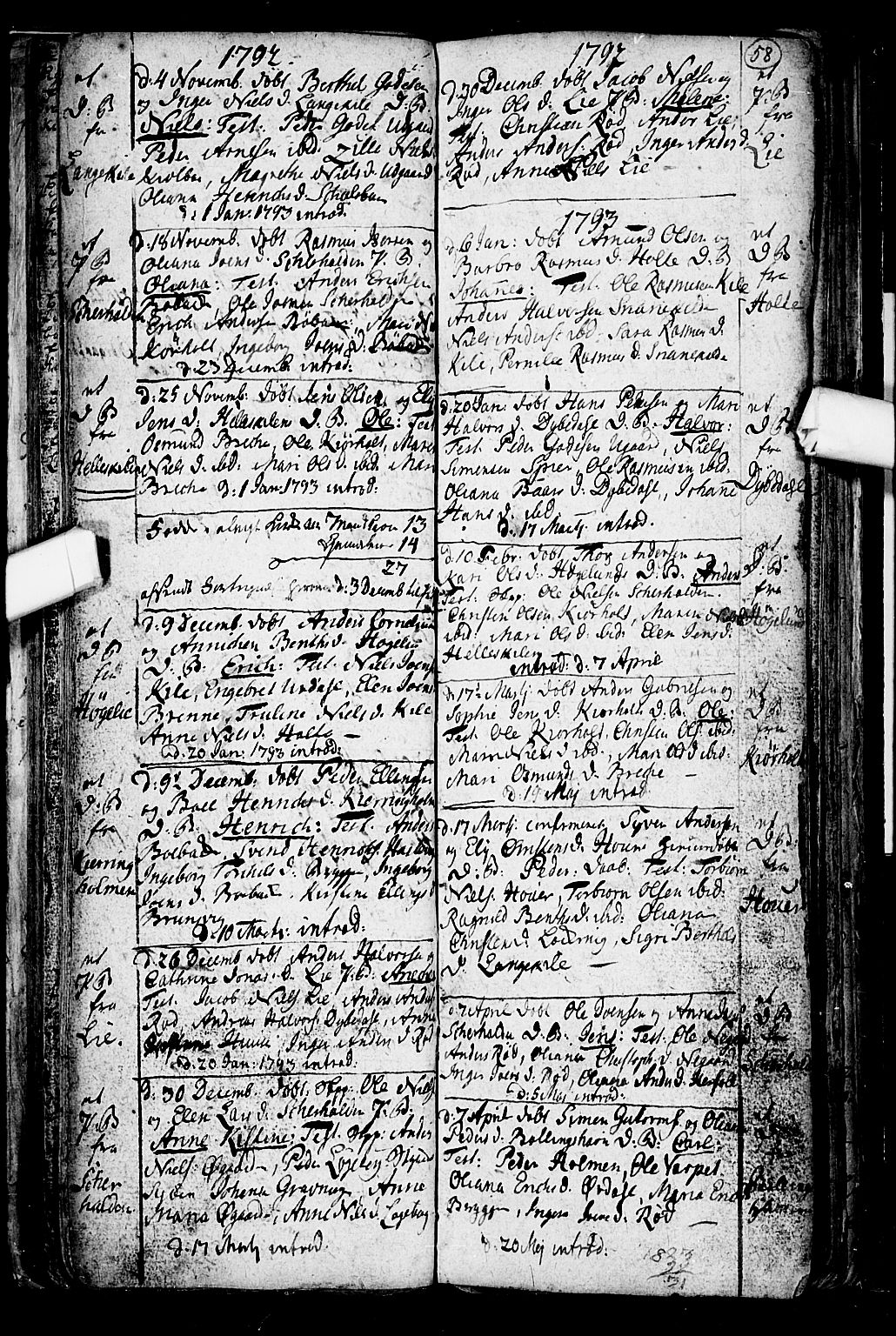 Hvaler prestekontor Kirkebøker, AV/SAO-A-2001/F/Fa/L0003: Parish register (official) no. I 3, 1758-1796, p. 58
