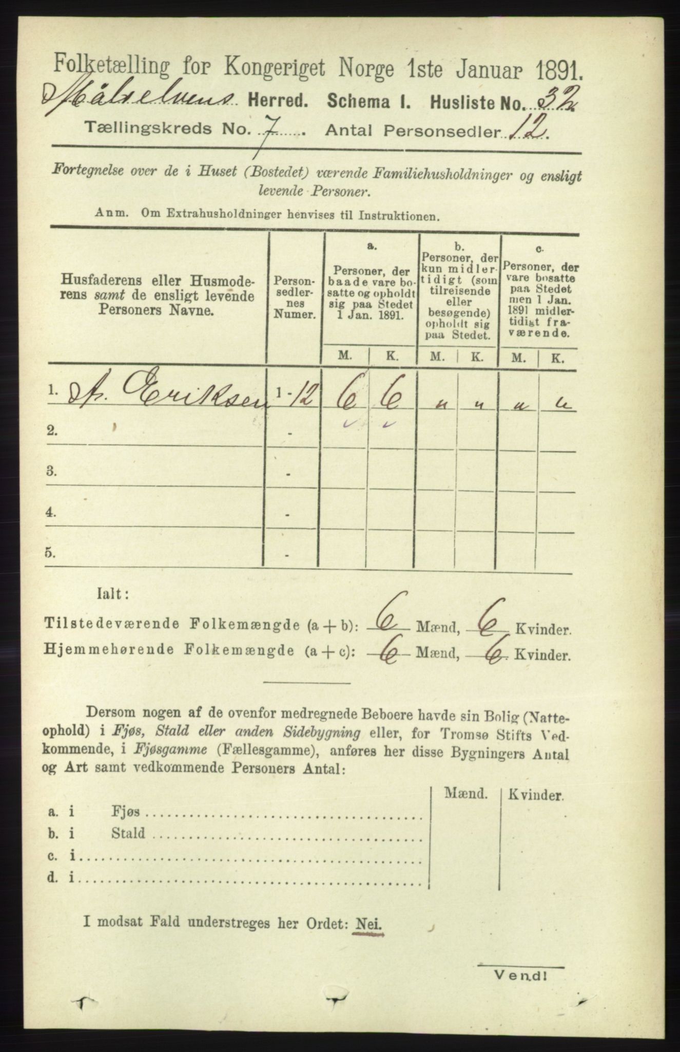 RA, 1891 census for 1924 Målselv, 1891, p. 2204