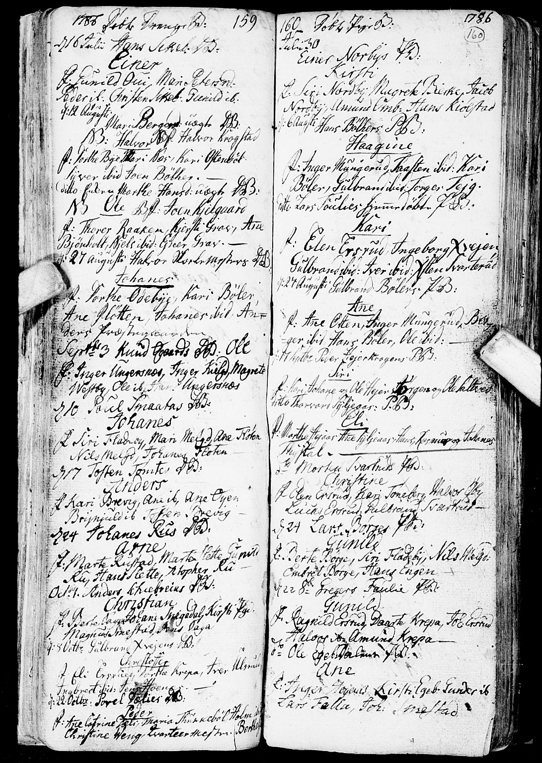Enebakk prestekontor Kirkebøker, SAO/A-10171c/F/Fa/L0002: Parish register (official) no. I 2, 1755-1806, p. 159-160