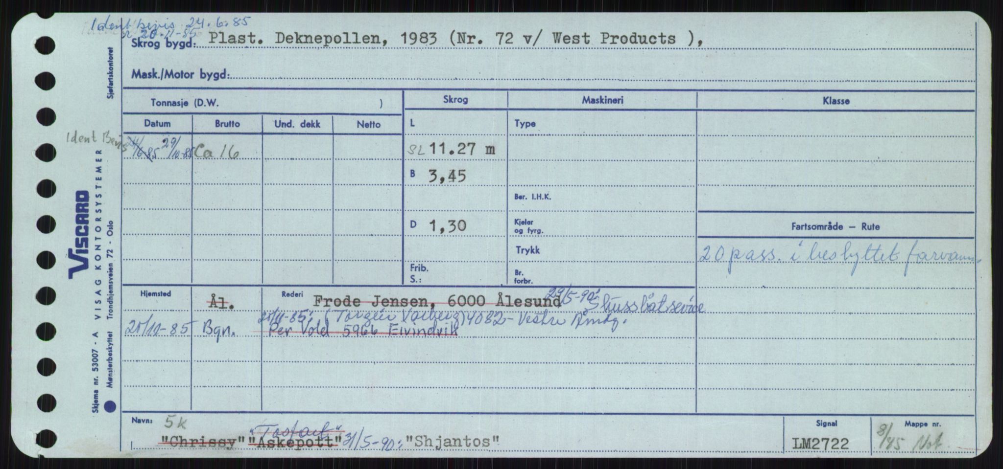 Sjøfartsdirektoratet med forløpere, Skipsmålingen, AV/RA-S-1627/H/Ha/L0005/0001: Fartøy, S-Sven / Fartøy, S-Skji, p. 365