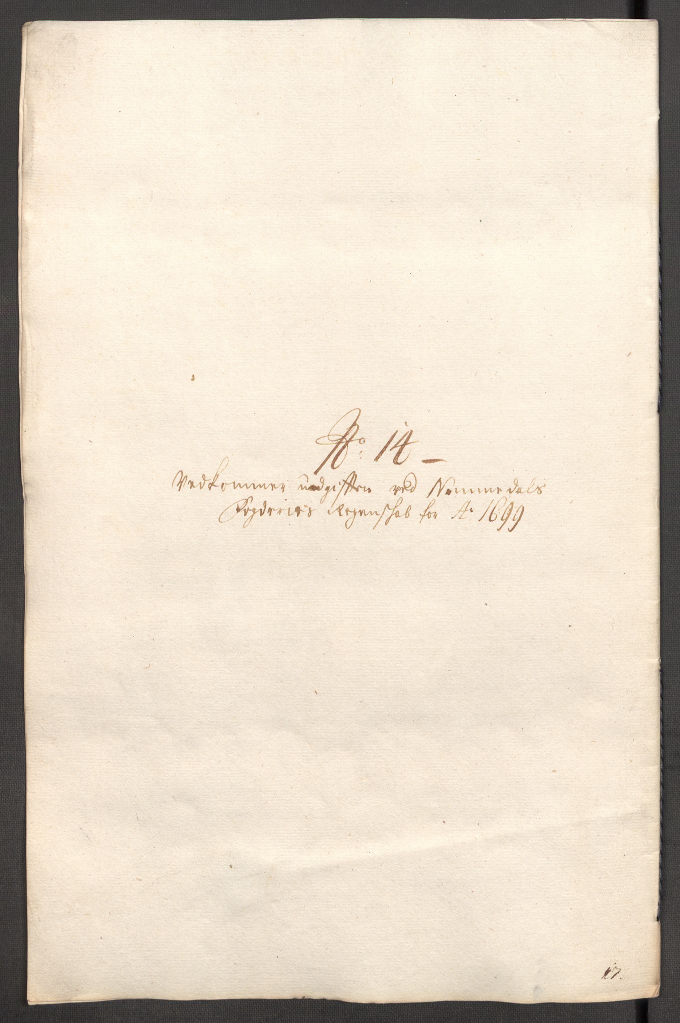 Rentekammeret inntil 1814, Reviderte regnskaper, Fogderegnskap, RA/EA-4092/R64/L4426: Fogderegnskap Namdal, 1699-1700, p. 191