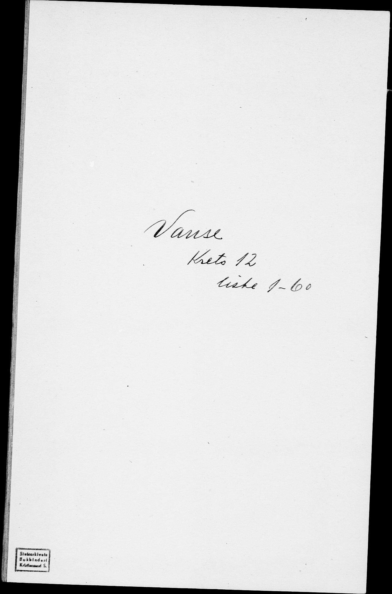 SAK, 1875 census for 1041L Vanse/Vanse og Farsund, 1875, p. 2149