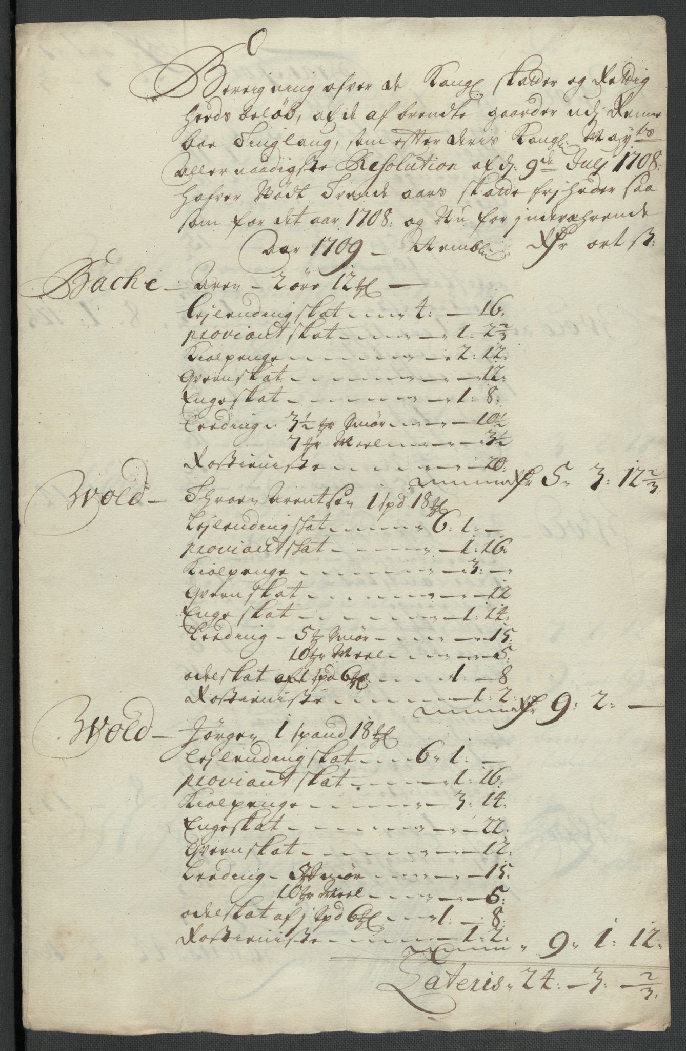 Rentekammeret inntil 1814, Reviderte regnskaper, Fogderegnskap, RA/EA-4092/R60/L3959: Fogderegnskap Orkdal og Gauldal, 1709, p. 356