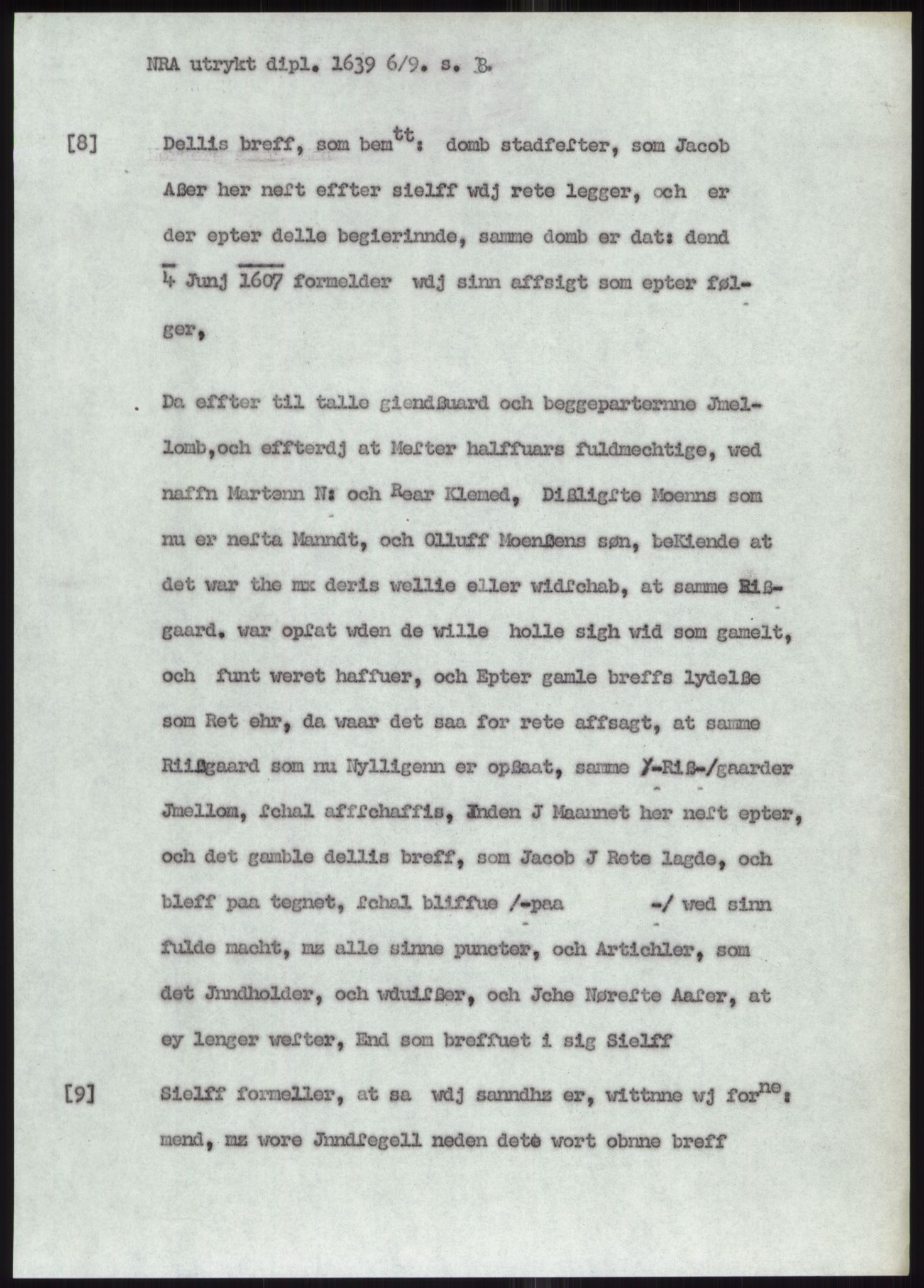 Samlinger til kildeutgivelse, Diplomavskriftsamlingen, AV/RA-EA-4053/H/Ha, p. 2404