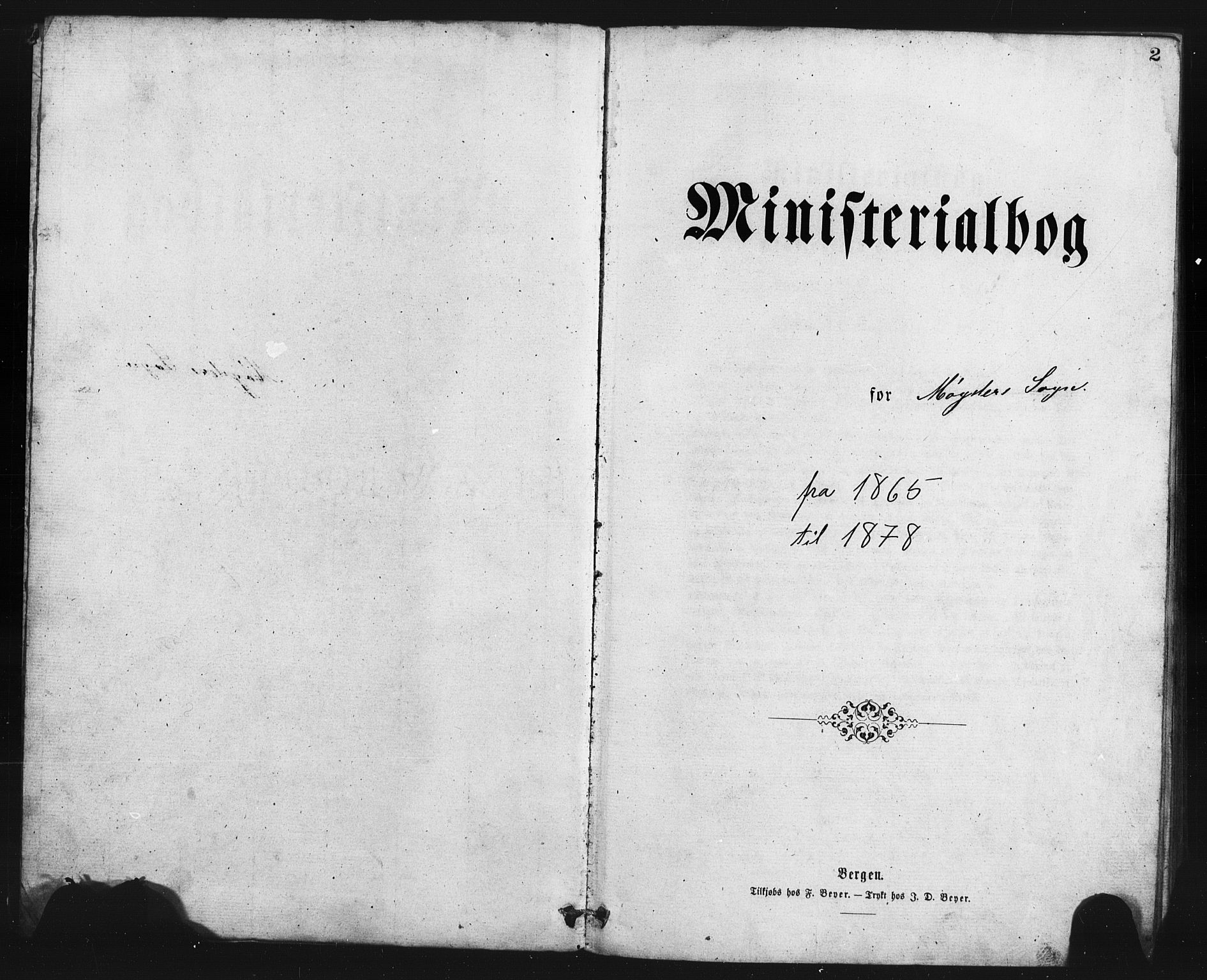 Austevoll Sokneprestembete, SAB/A-74201/H/Hab: Parish register (copy) no. B 2, 1865-1878, p. 2