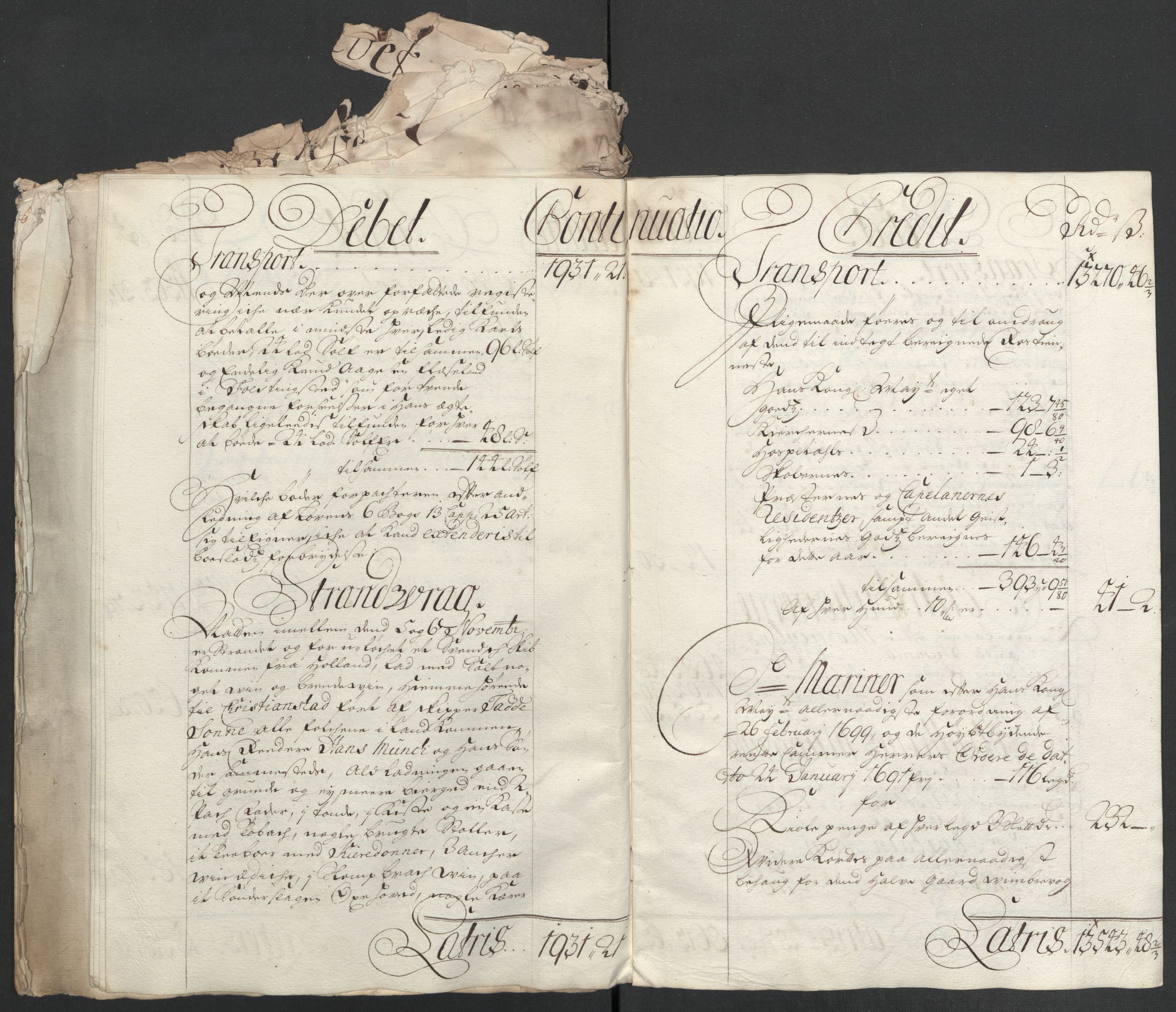 Rentekammeret inntil 1814, Reviderte regnskaper, Fogderegnskap, AV/RA-EA-4092/R43/L2551: Fogderegnskap Lista og Mandal, 1705-1709, p. 250