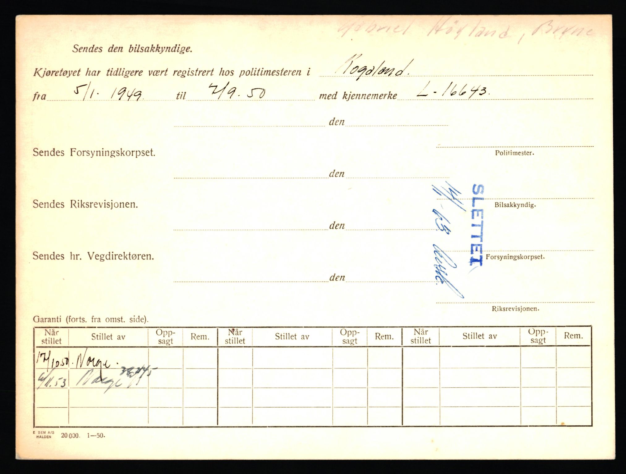 Stavanger trafikkstasjon, AV/SAST-A-101942/0/F/L0042: L-24600 - L-25233, 1930-1971, p. 216