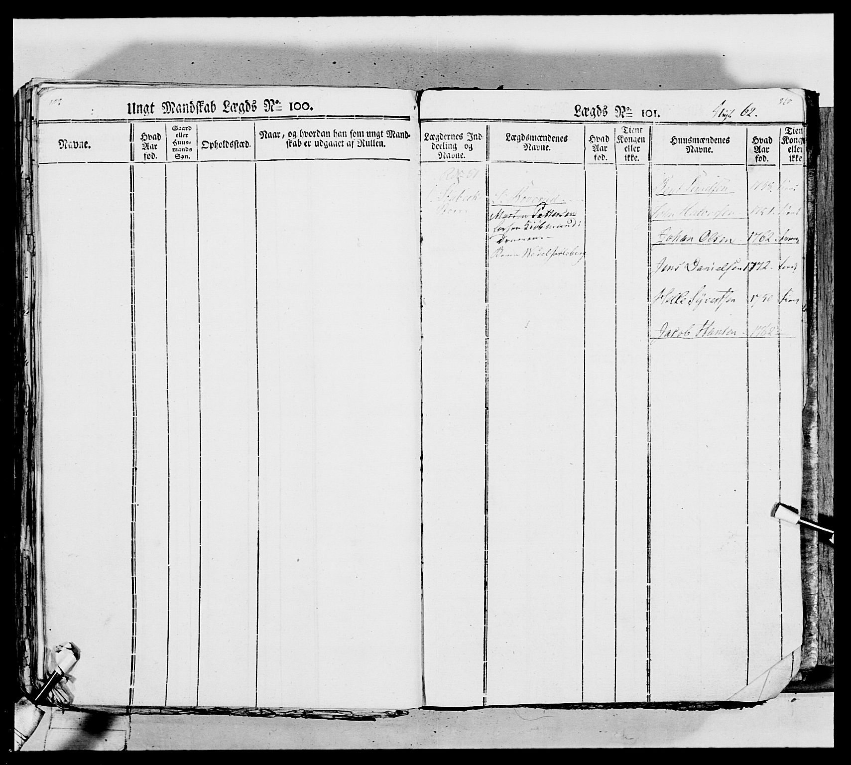 Generalitets- og kommissariatskollegiet, Det kongelige norske kommissariatskollegium, AV/RA-EA-5420/E/Eh/L0036b: Nordafjelske gevorbne infanteriregiment, 1797-1834, p. 377