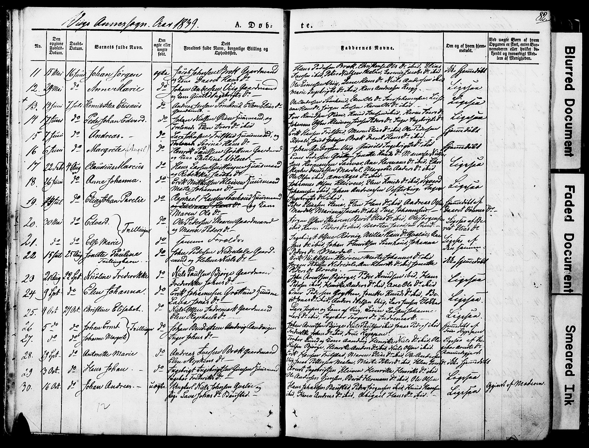 Ministerialprotokoller, klokkerbøker og fødselsregistre - Nordland, AV/SAT-A-1459/812/L0176: Parish register (official) no. 812A05, 1834-1874, p. 82