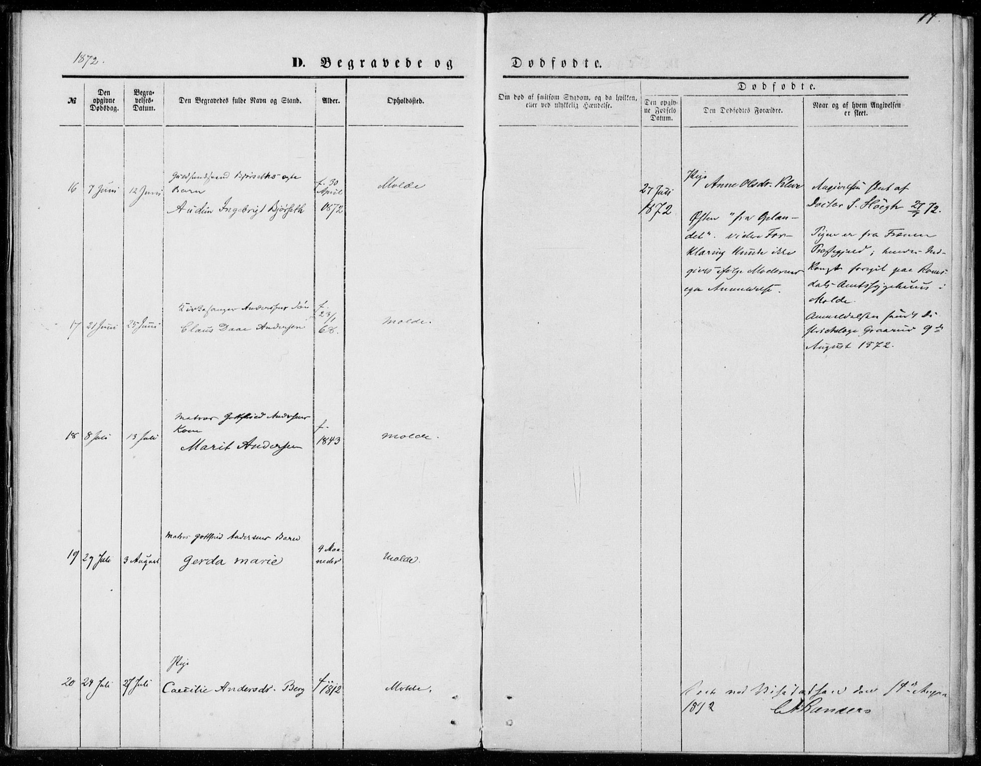 Ministerialprotokoller, klokkerbøker og fødselsregistre - Møre og Romsdal, AV/SAT-A-1454/558/L0690: Parish register (official) no. 558A04, 1864-1872, p. 14