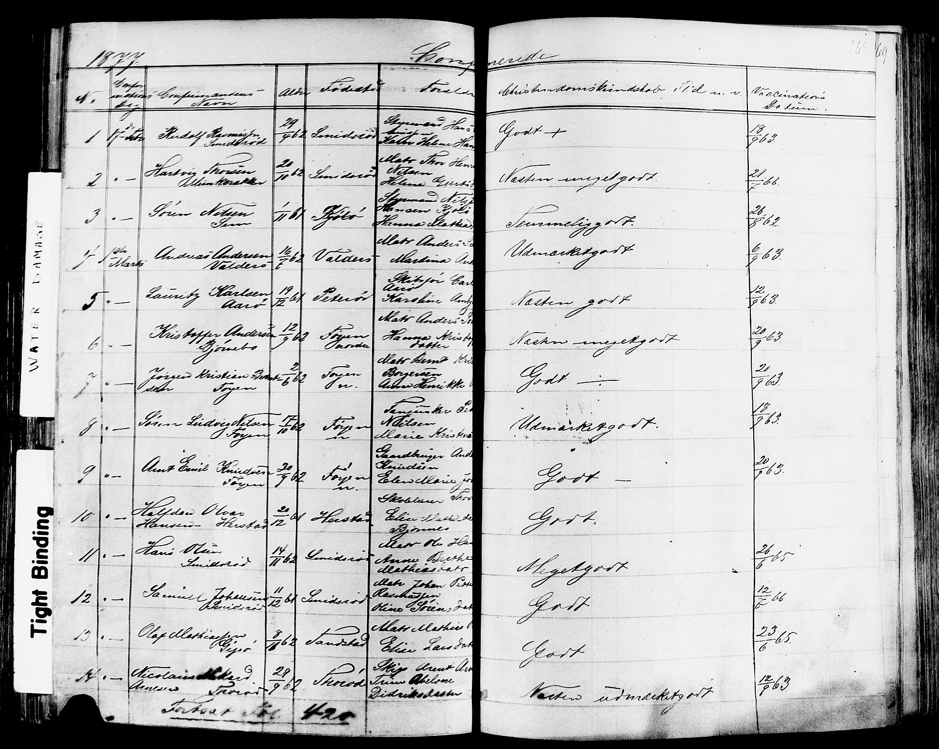 Nøtterøy kirkebøker, SAKO/A-354/F/Fa/L0007: Parish register (official) no. I 7, 1865-1877, p. 268