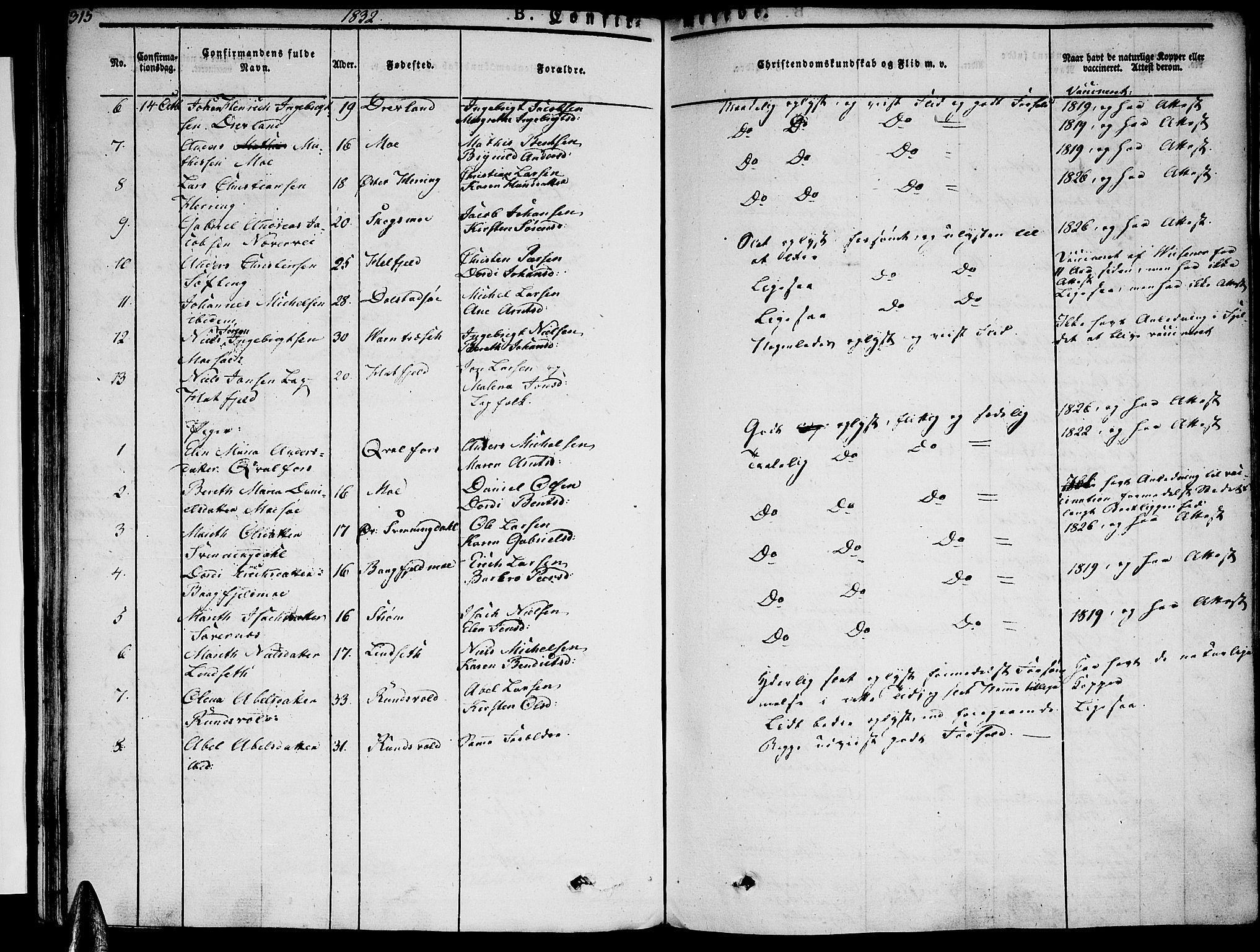 Ministerialprotokoller, klokkerbøker og fødselsregistre - Nordland, AV/SAT-A-1459/820/L0289: Parish register (official) no. 820A10, 1826-1845, p. 315