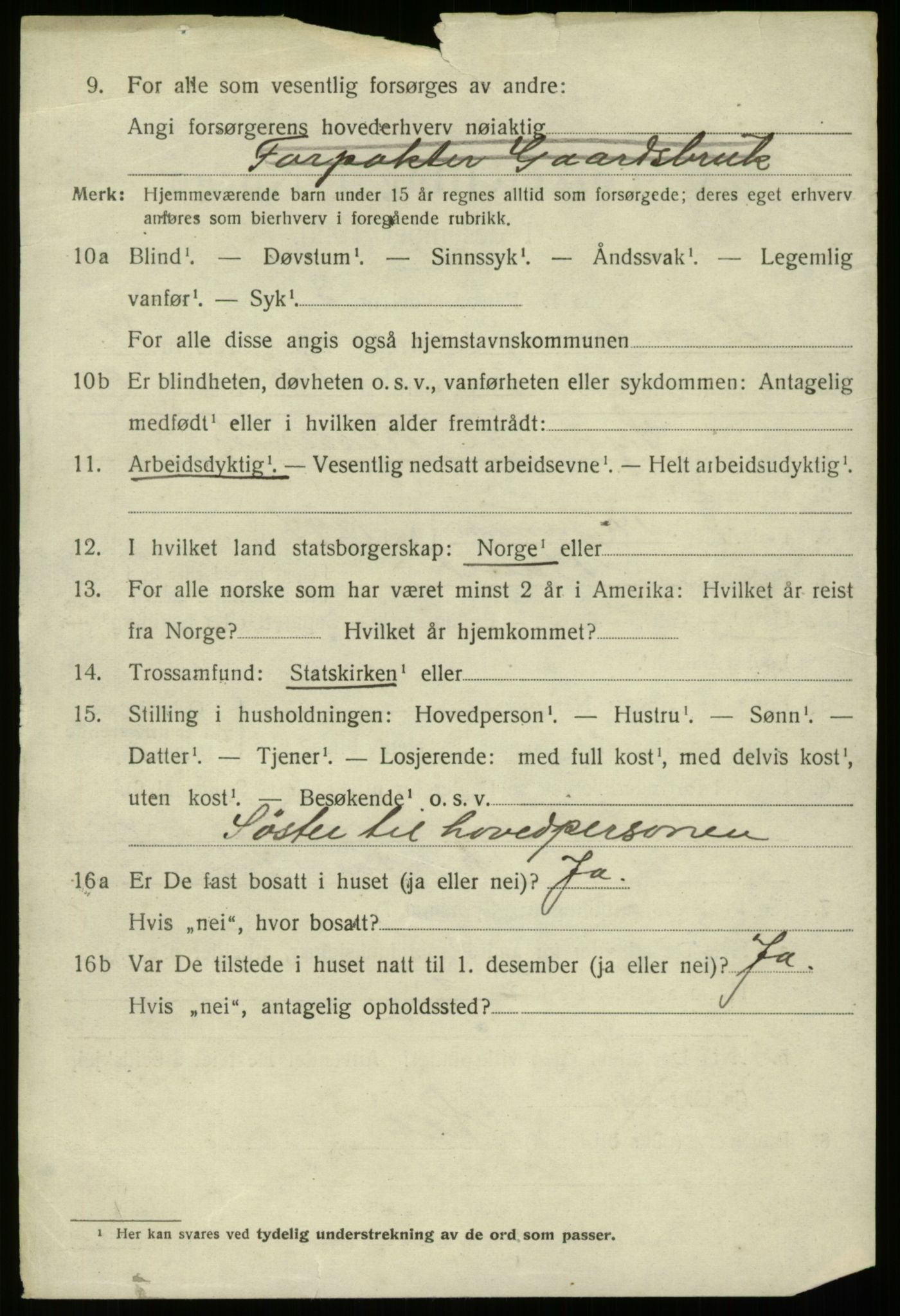 SAB, 1920 census for Davik, 1920, p. 7684