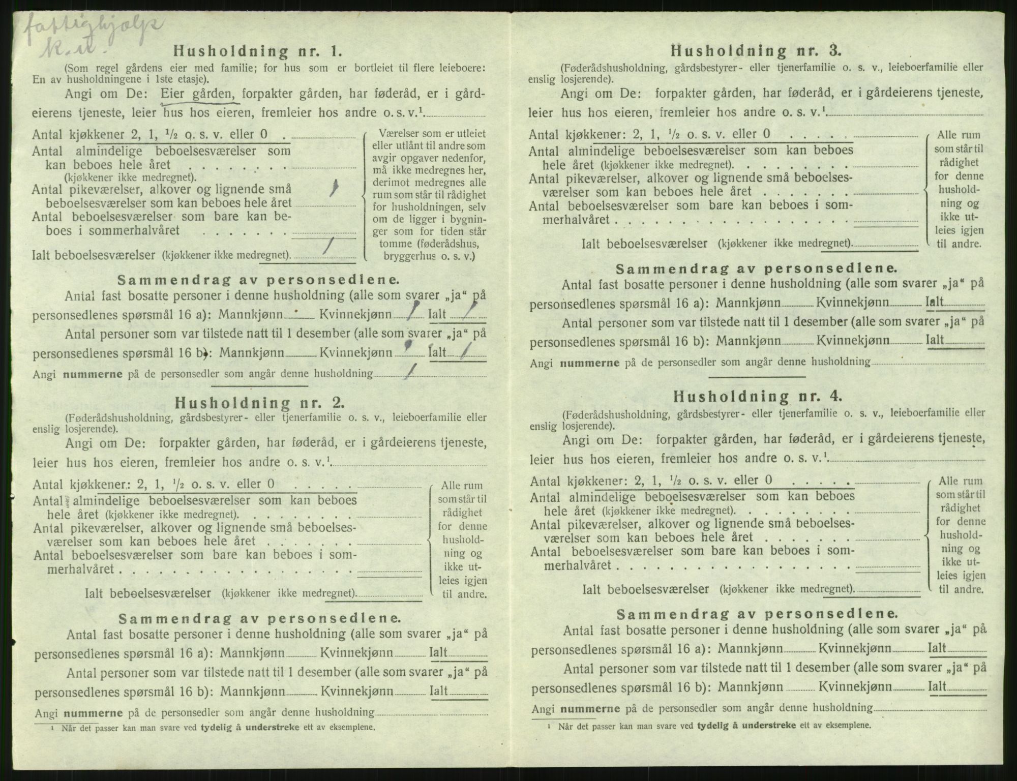 SAT, 1920 census for Bolsøy, 1920, p. 1186