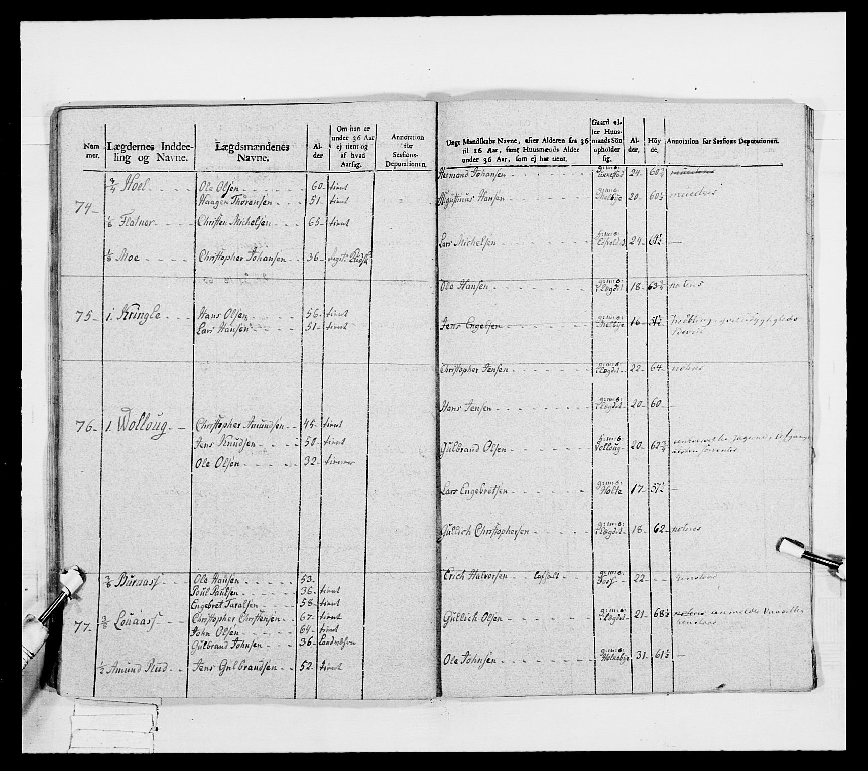 Generalitets- og kommissariatskollegiet, Det kongelige norske kommissariatskollegium, AV/RA-EA-5420/E/Eh/L0040: 1. Akershusiske nasjonale infanteriregiment, 1792-1800, p. 525