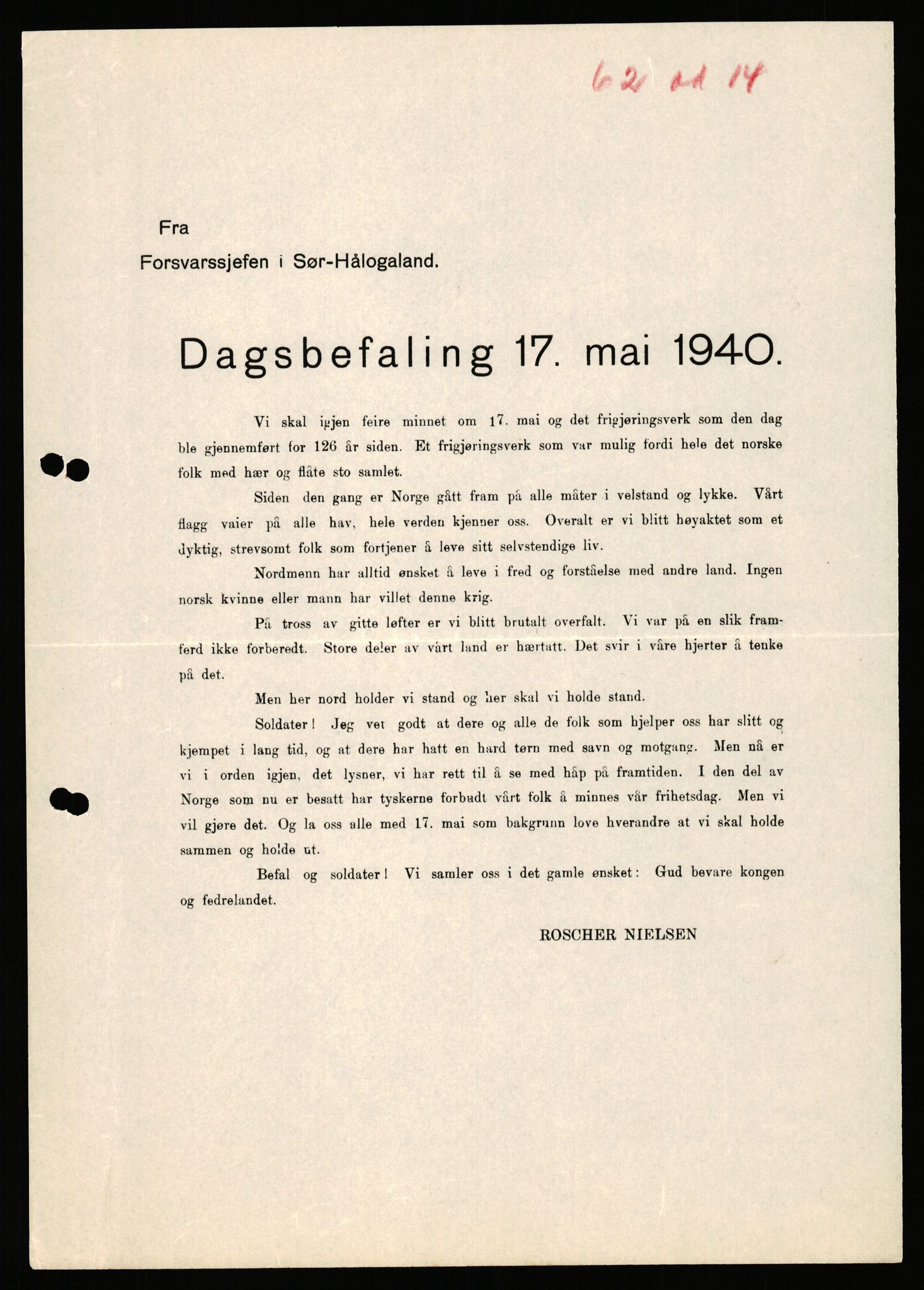 Forsvaret, Forsvarets krigshistoriske avdeling, AV/RA-RAFA-2017/Y/Yb/L0140: II-C-11-611-620  -  6. Divisjon, 1940-1966, p. 78