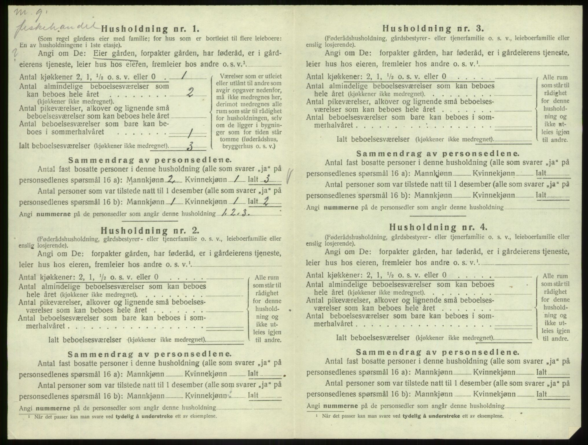 SAB, 1920 census for Askvoll, 1920, p. 917