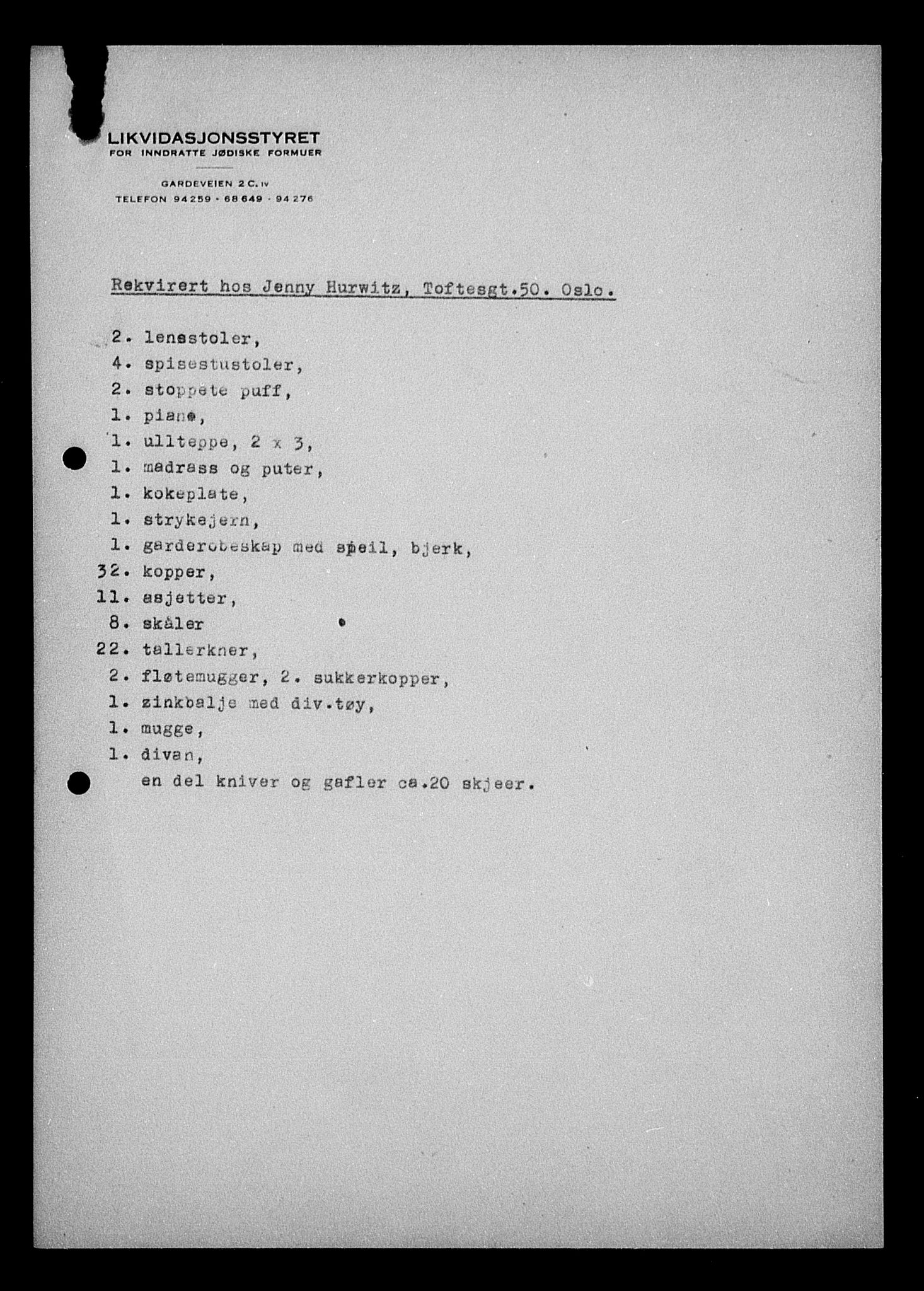 Justisdepartementet, Tilbakeføringskontoret for inndratte formuer, AV/RA-S-1564/H/Hc/Hcc/L0944: --, 1945-1947, p. 700