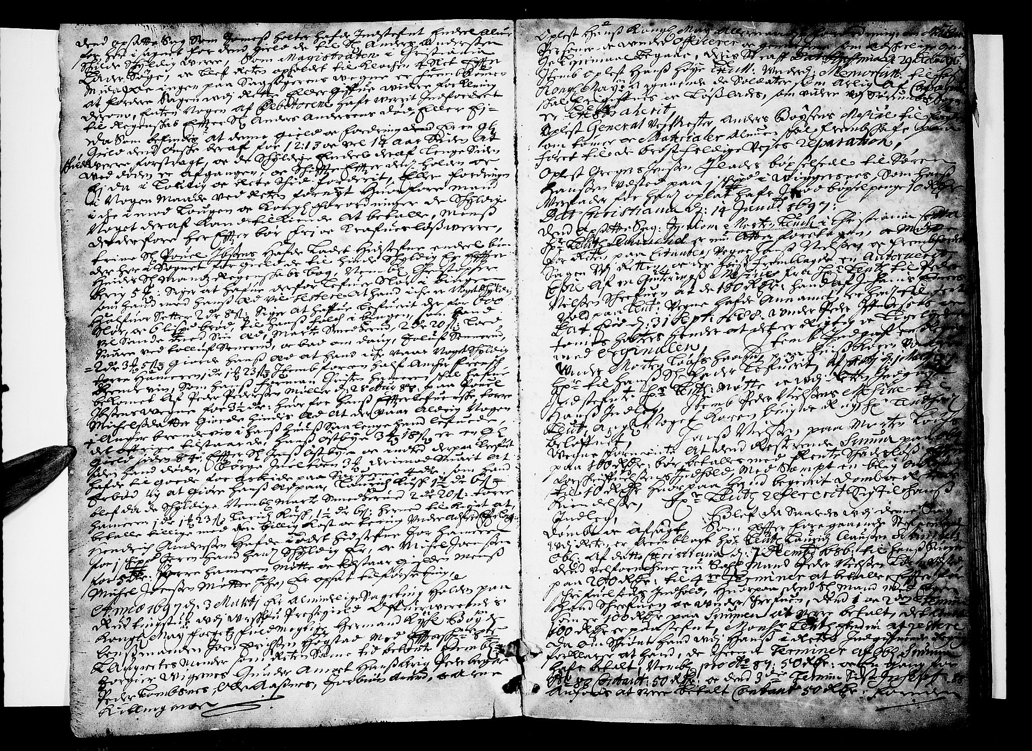 Nedre Romerike sorenskriveri, SAO/A-10469/F/Fb/L0026: Tingbok, 1697-1699, p. 1b-2a