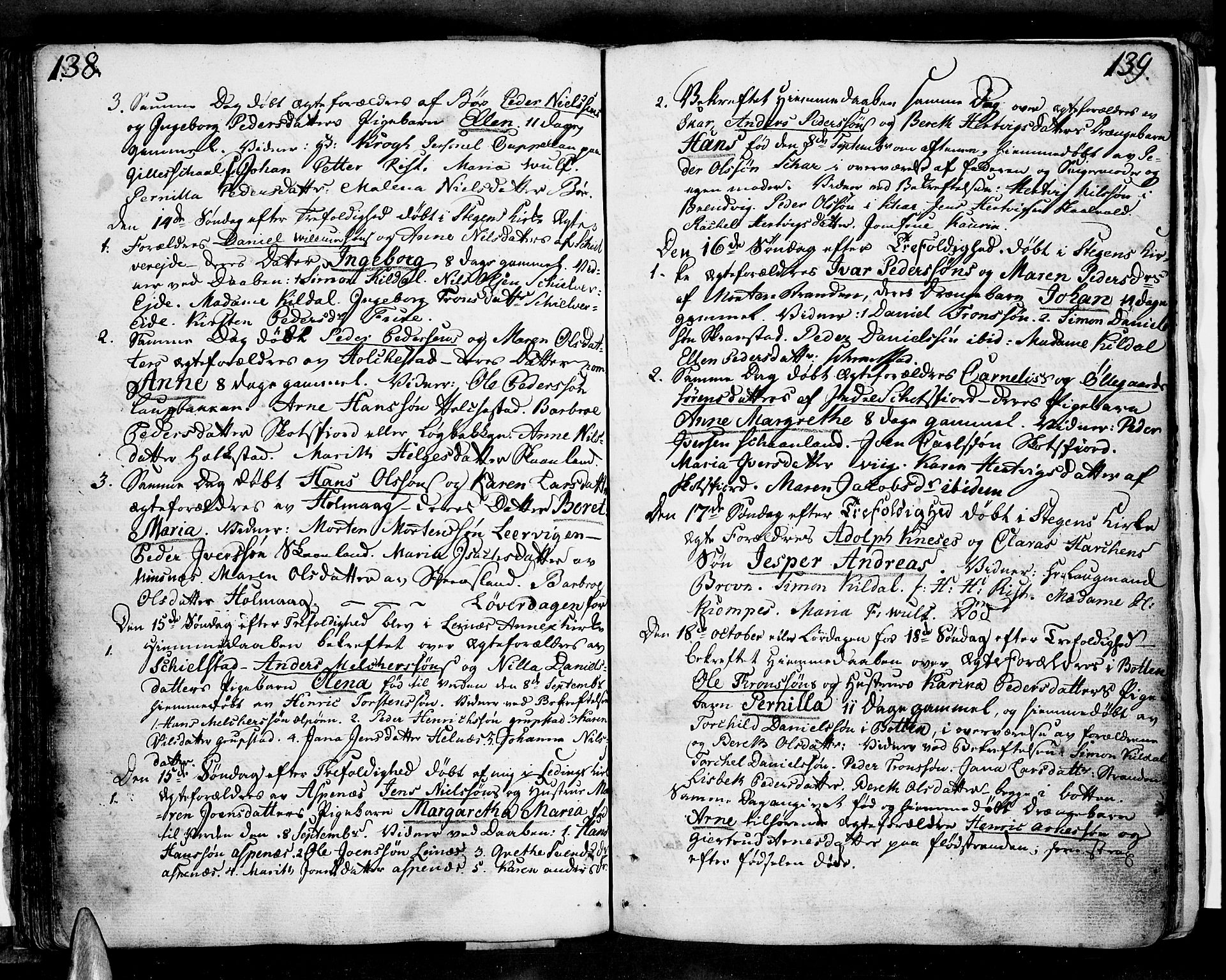 Ministerialprotokoller, klokkerbøker og fødselsregistre - Nordland, SAT/A-1459/855/L0796: Parish register (official) no. 855A04, 1776-1813, p. 138-139