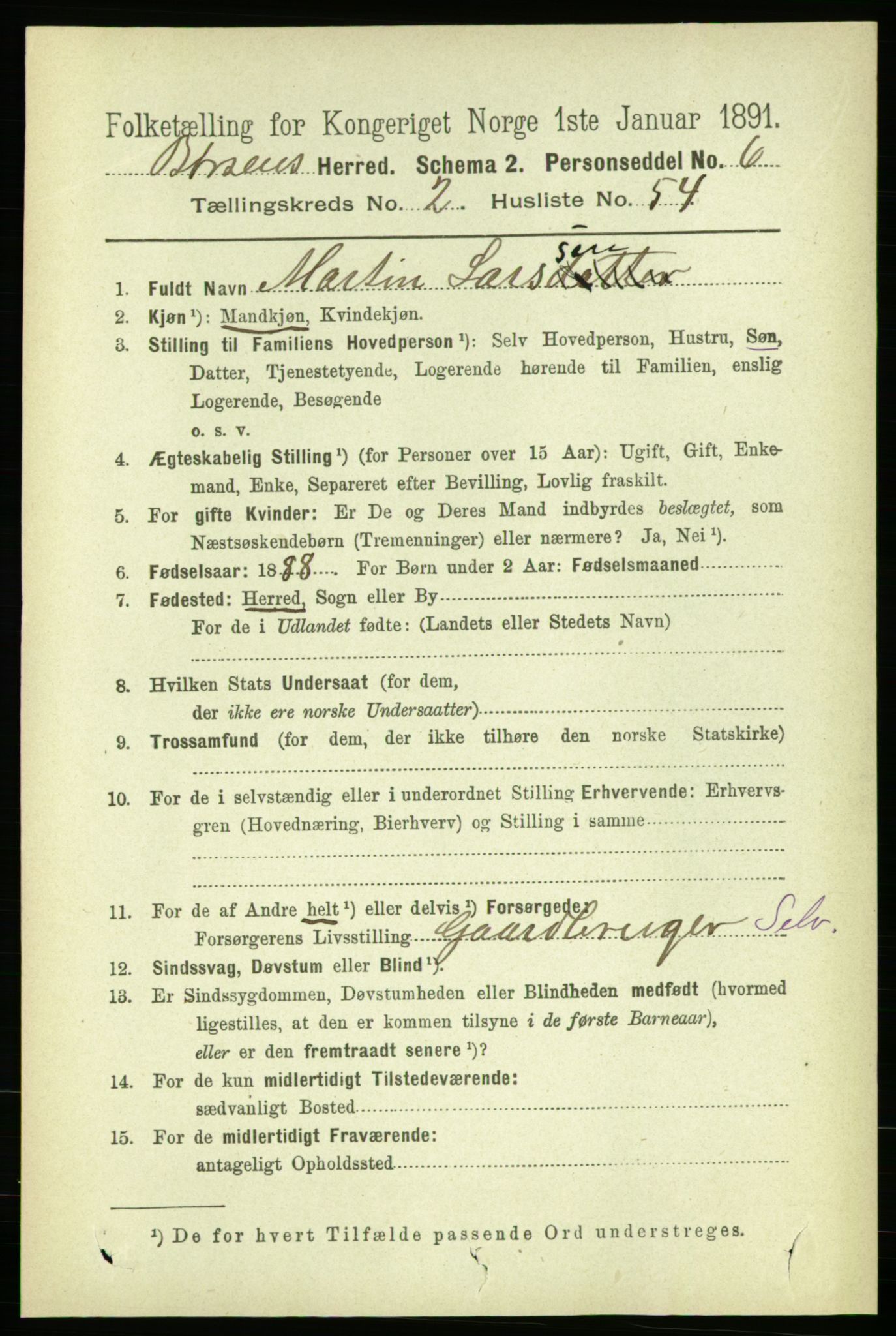 RA, 1891 census for 1658 Børsa, 1891, p. 775