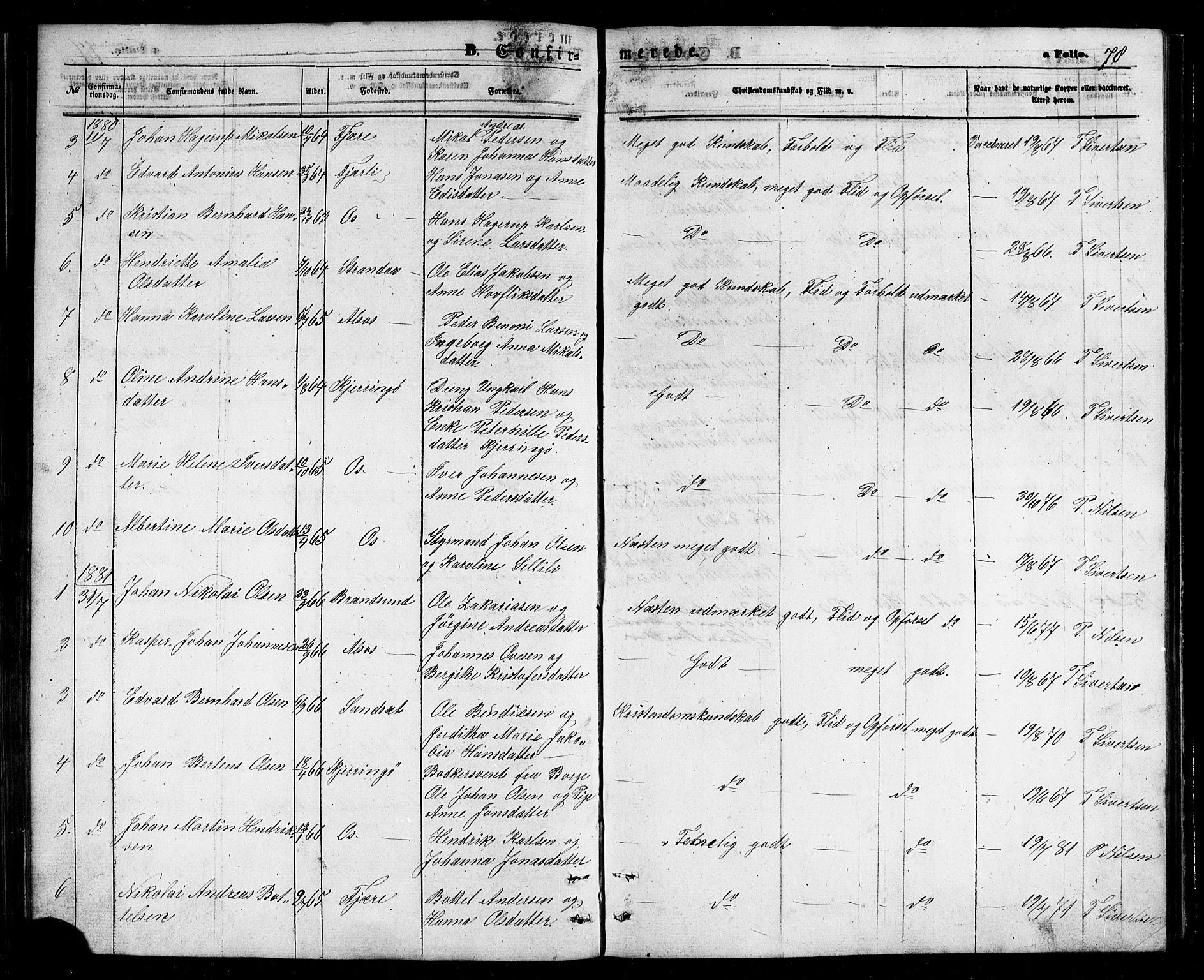 Ministerialprotokoller, klokkerbøker og fødselsregistre - Nordland, SAT/A-1459/803/L0075: Parish register (copy) no. 803C02, 1867-1881, p. 78