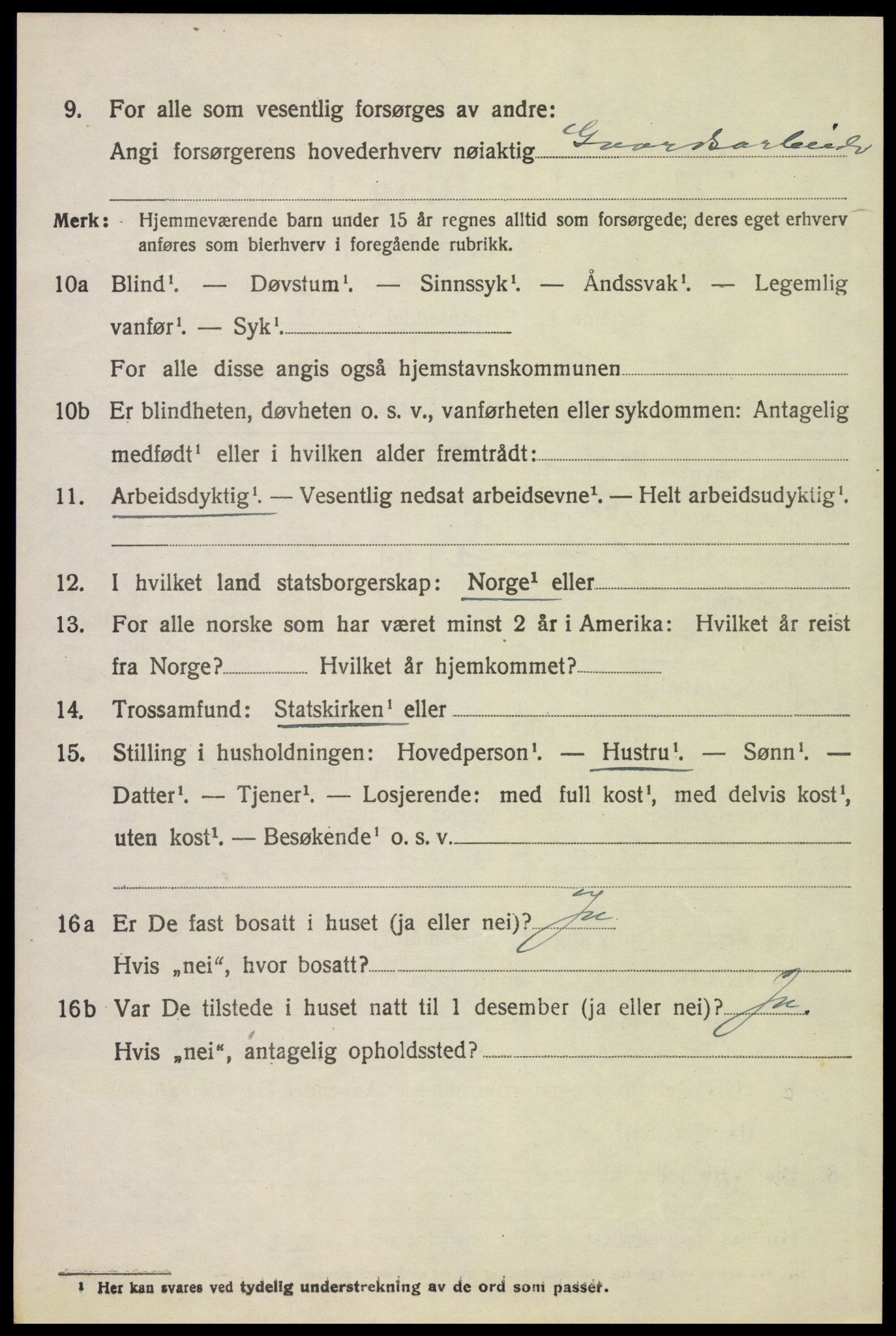 SAH, 1920 census for Grue, 1920, p. 5526