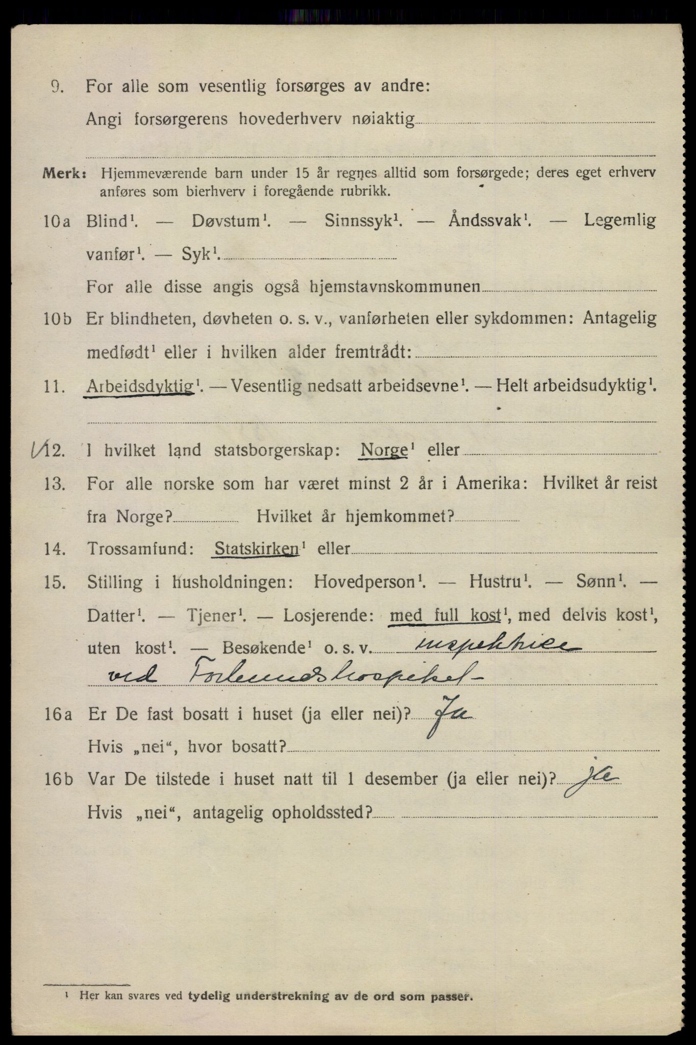 SAO, 1920 census for Kristiania, 1920, p. 295536