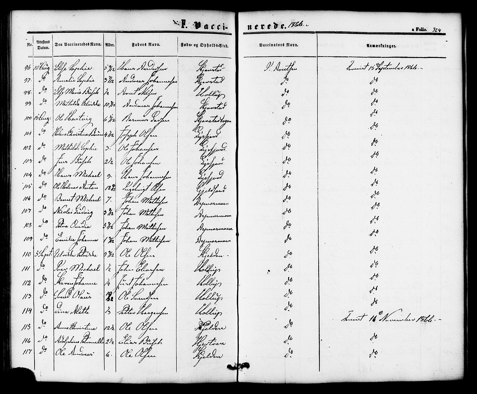 Ministerialprotokoller, klokkerbøker og fødselsregistre - Nordland, AV/SAT-A-1459/810/L0146: Parish register (official) no. 810A08 /1, 1862-1874, p. 324