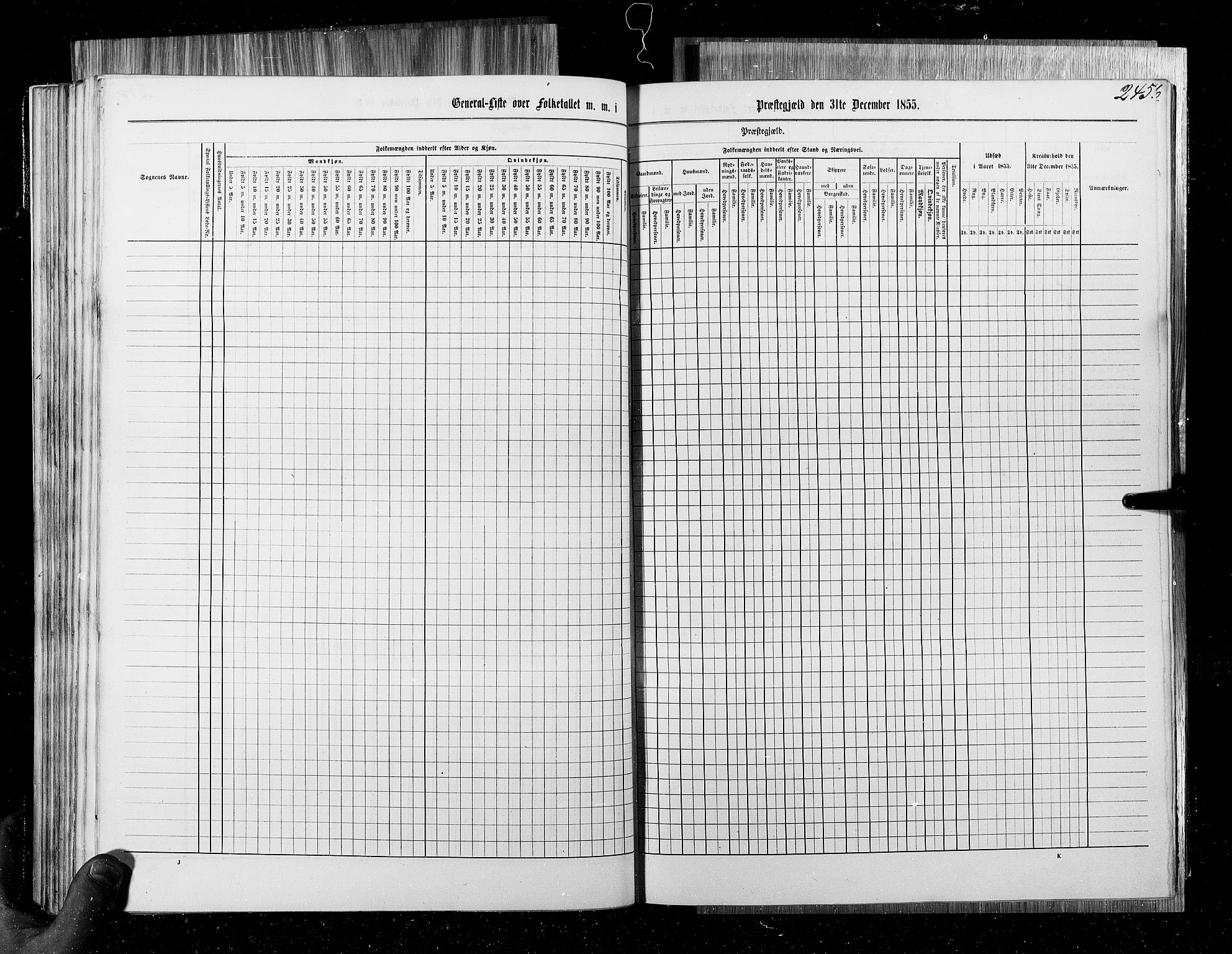 RA, Census 1855, vol. 6B: Nordland amt og Finnmarken amt, 1855, p. 245