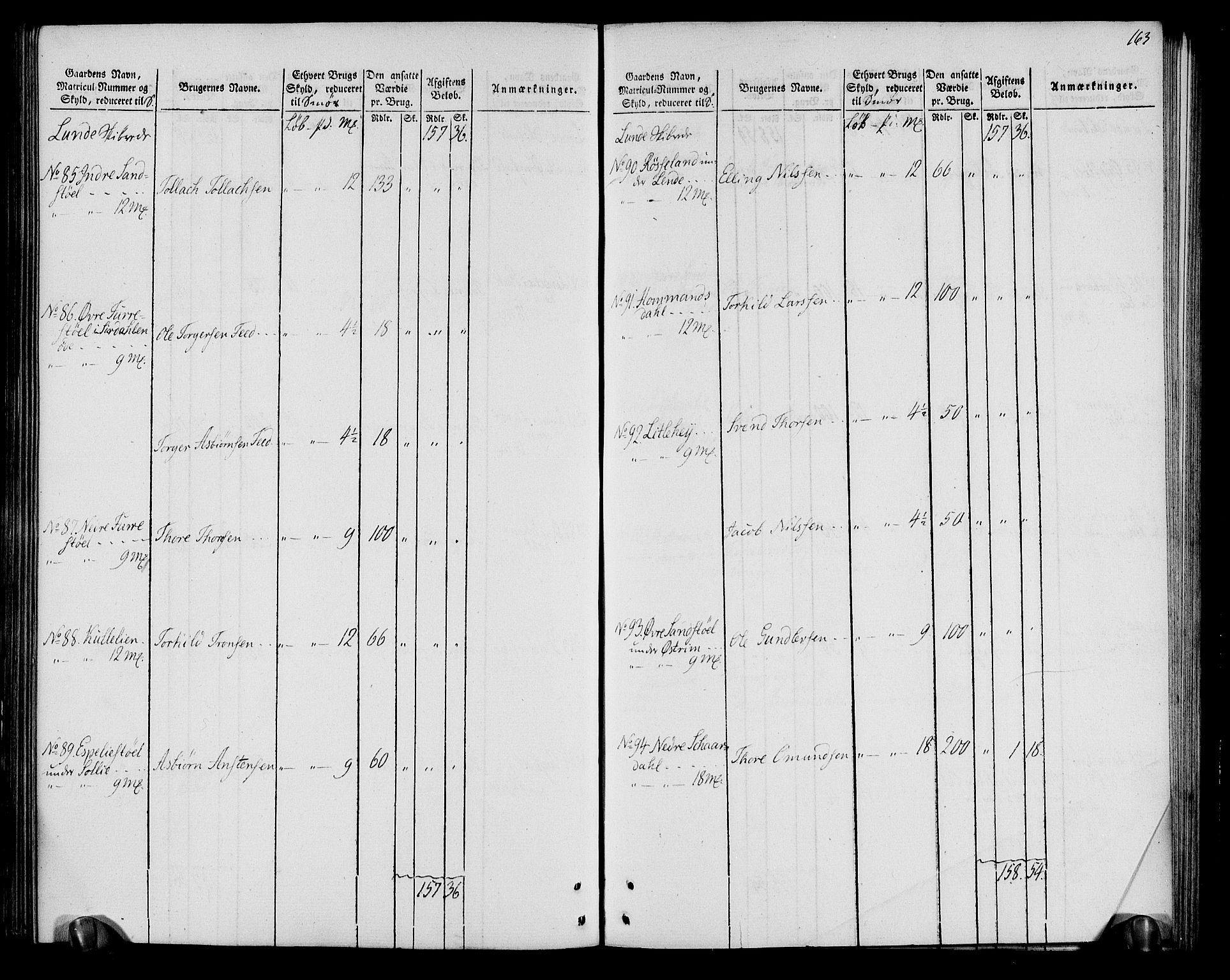 Rentekammeret inntil 1814, Realistisk ordnet avdeling, AV/RA-EA-4070/N/Ne/Nea/L0099: Jæren og Dalane fogderi. Oppebørselsregister, 1803-1804, p. 169