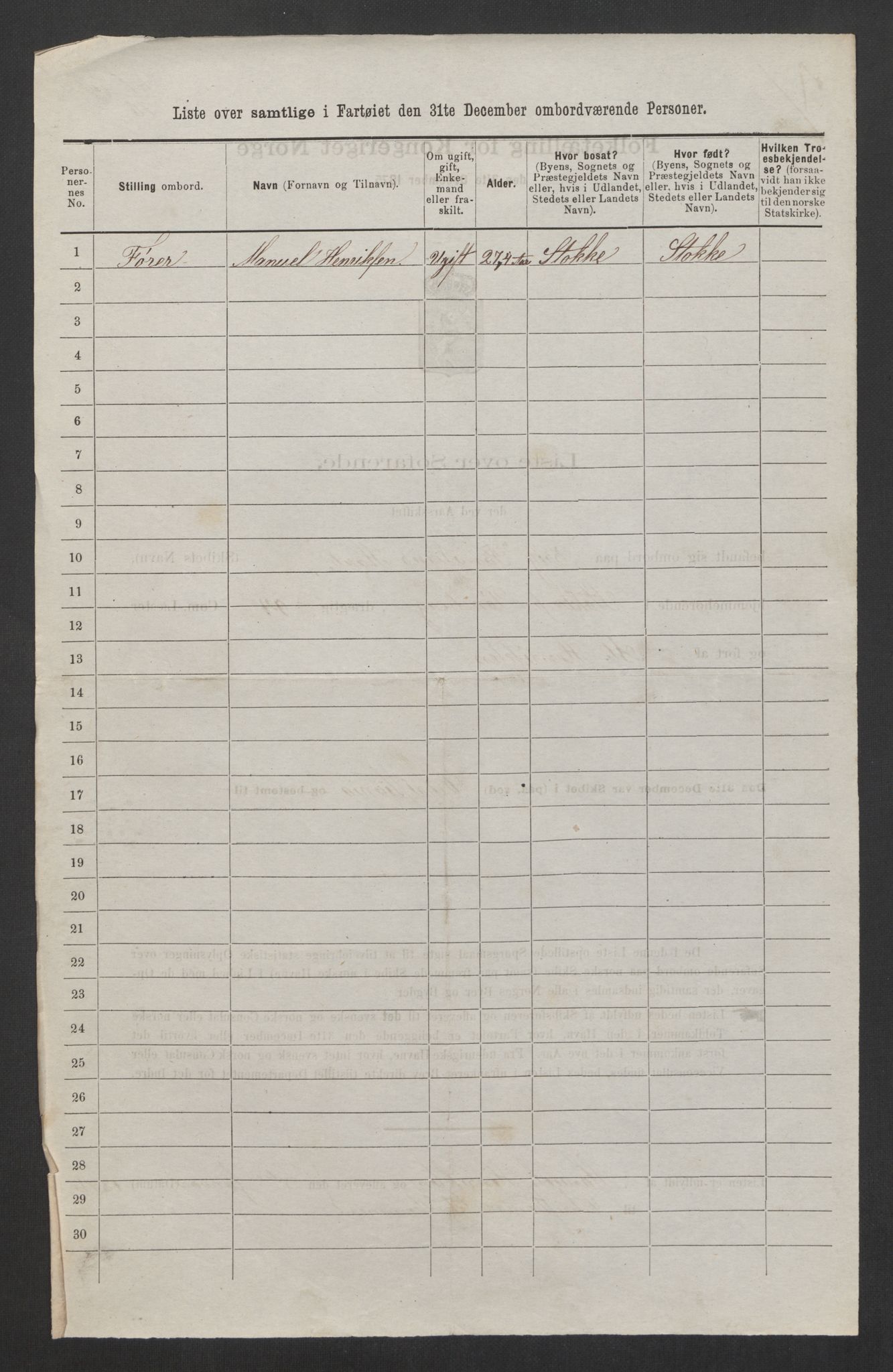 RA, 1875 census, lists of crew on ships: Ships in domestic ports, 1875, p. 21