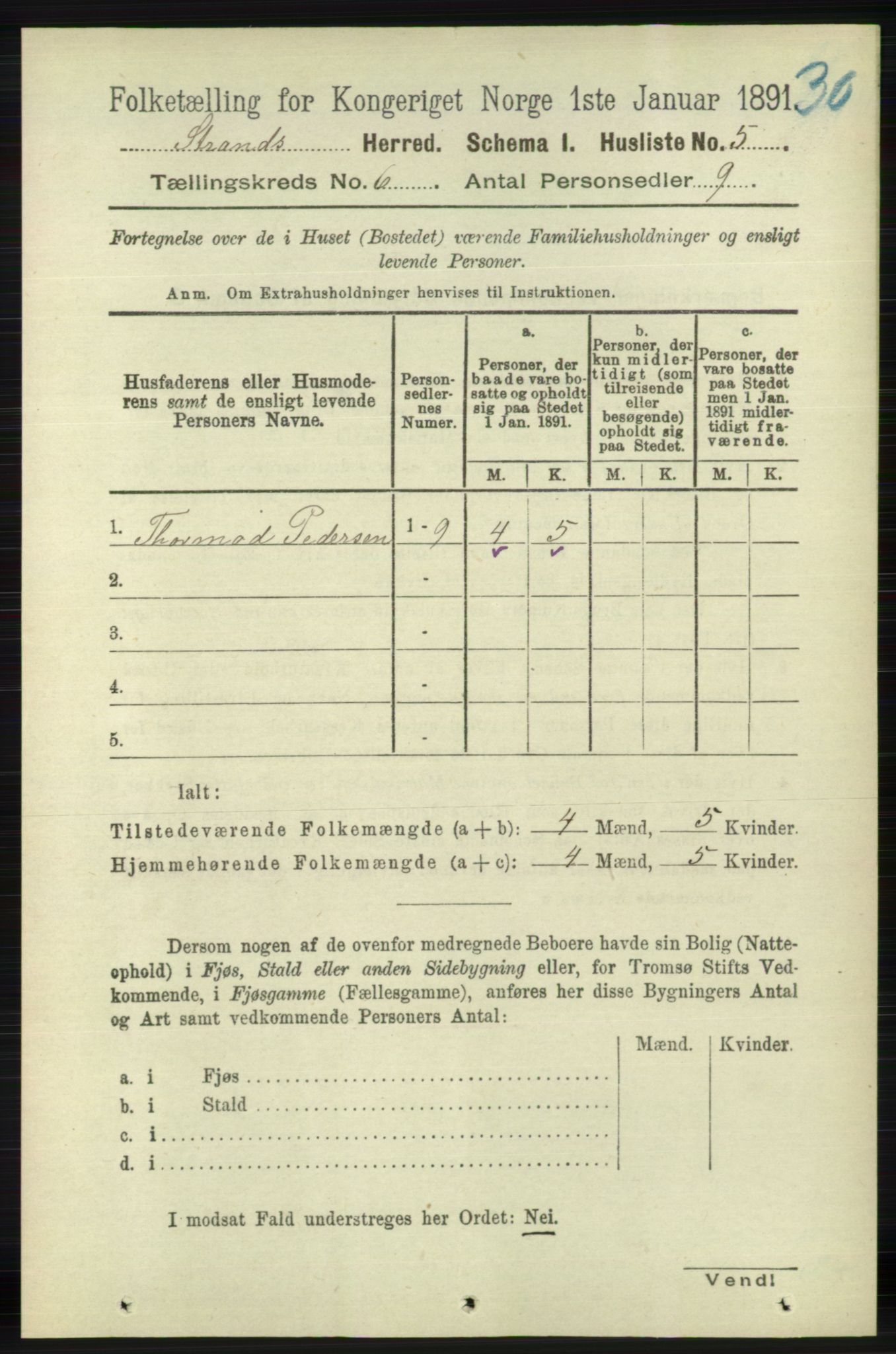 RA, 1891 census for 1130 Strand, 1891, p. 1634