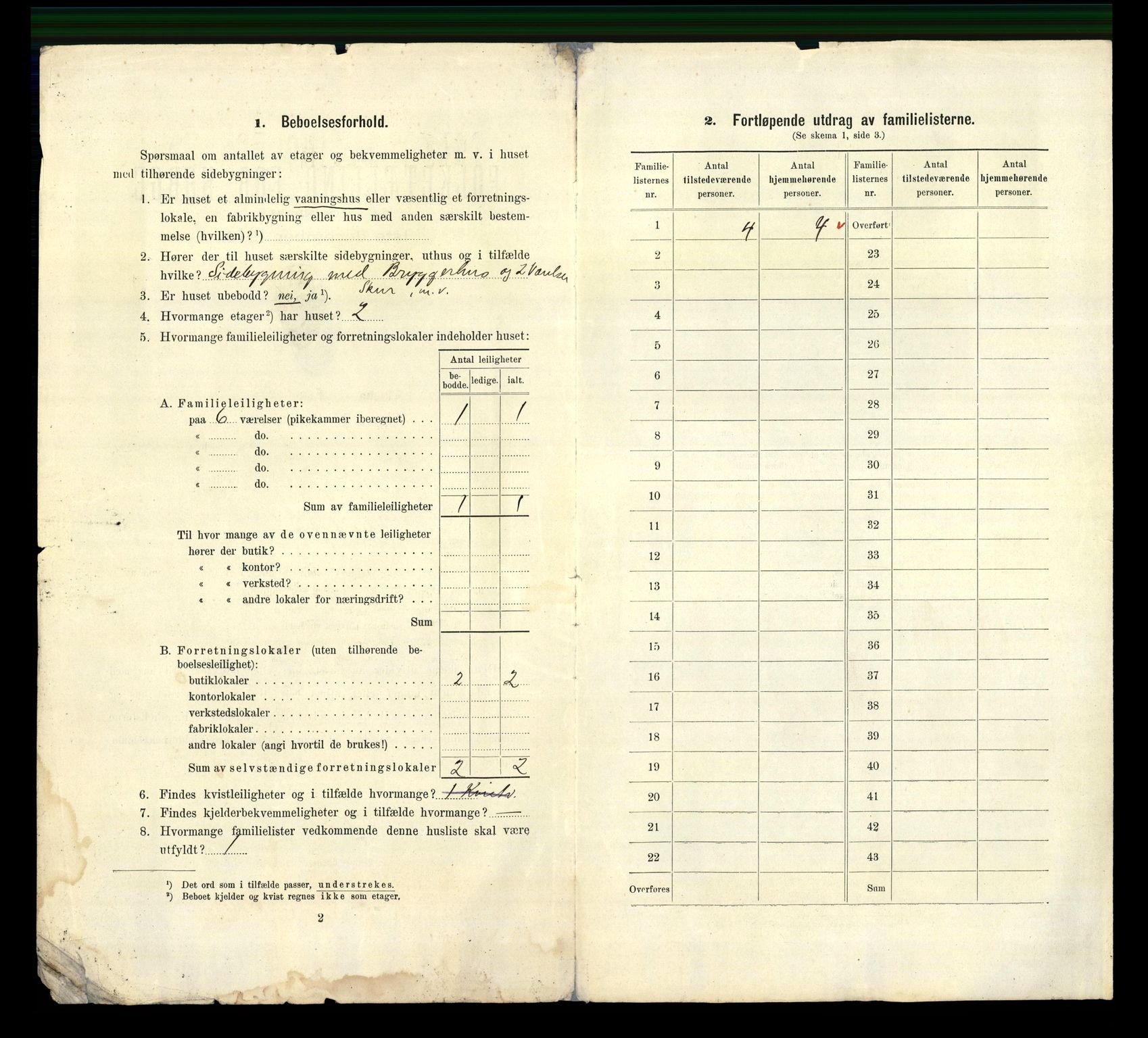 RA, 1910 census for Kongsberg, 1910, p. 3259