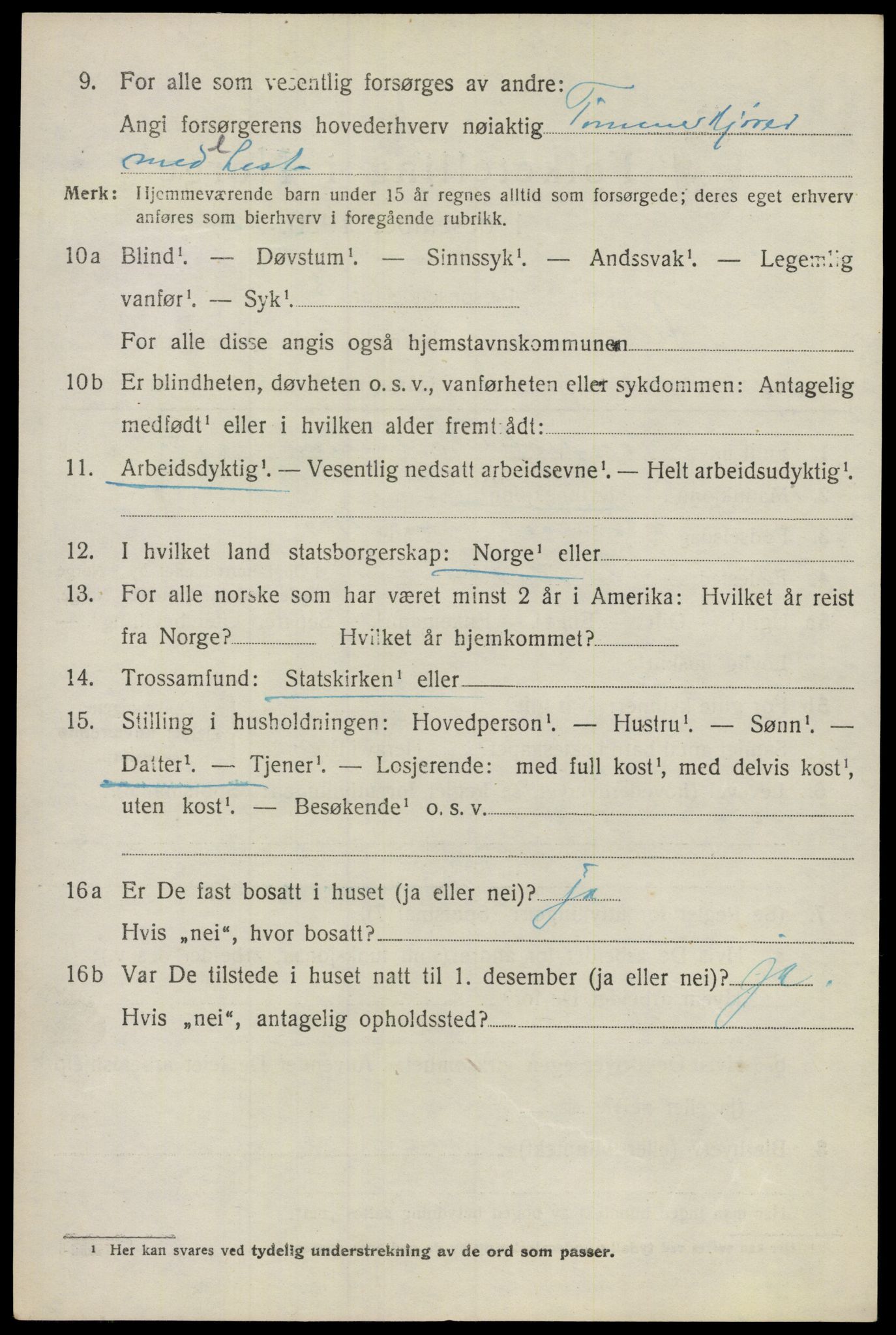 SAO, 1920 census for Ullensaker, 1920, p. 15944