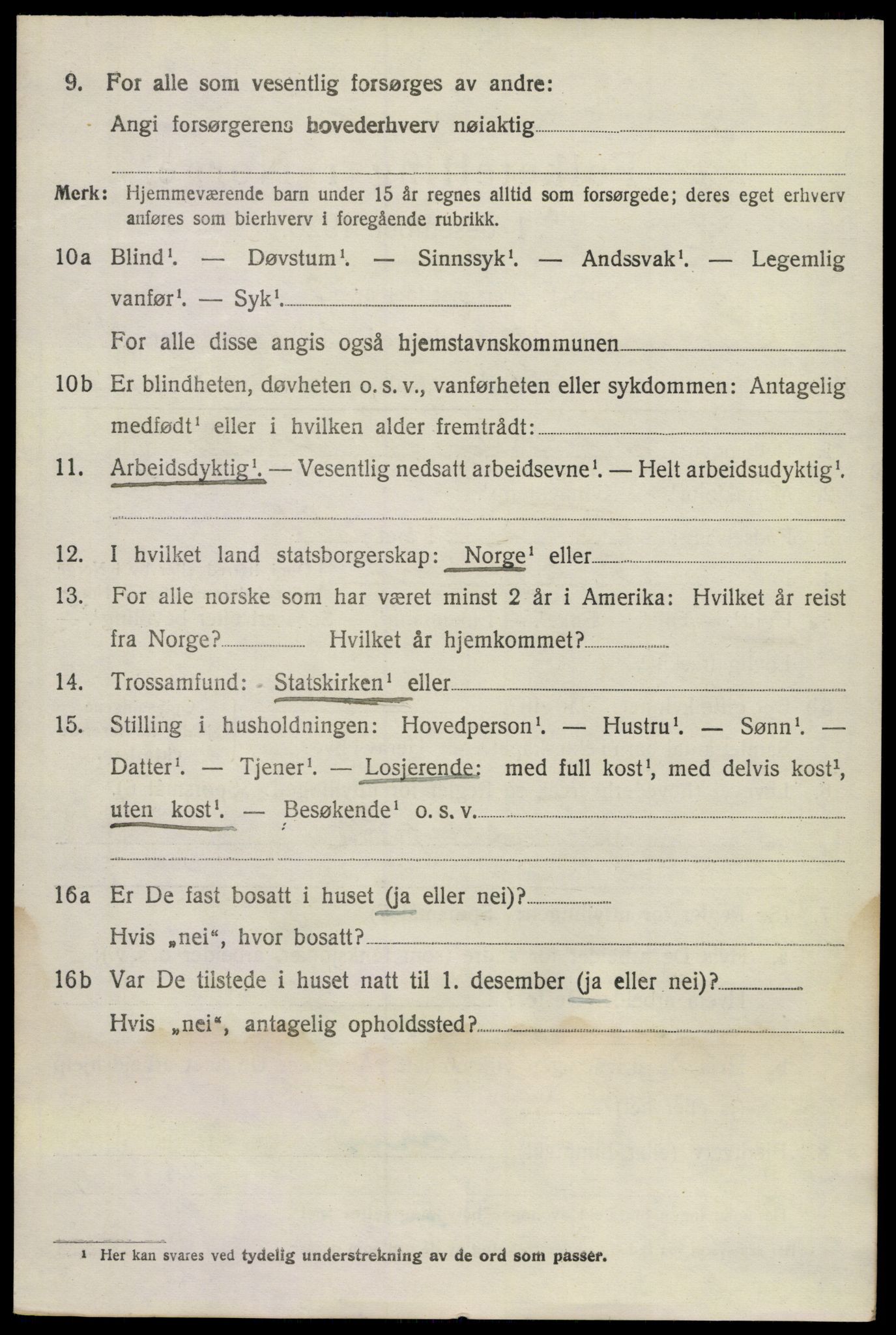 SAKO, 1920 census for Sandeherred, 1920, p. 20785