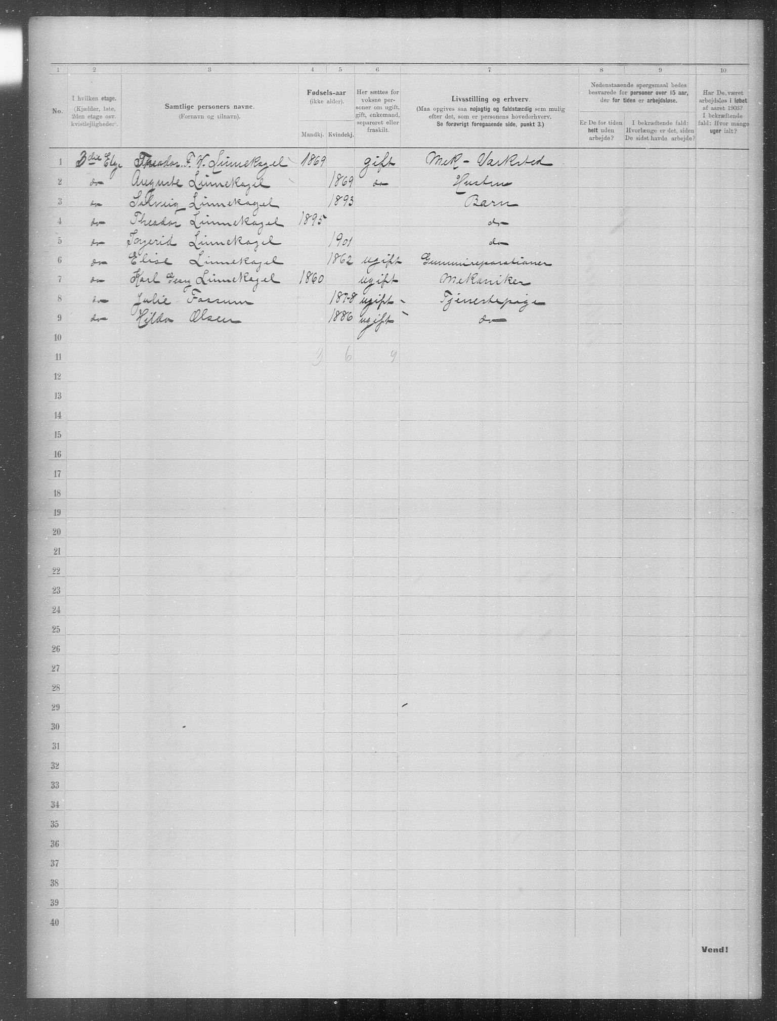 OBA, Municipal Census 1903 for Kristiania, 1903, p. 24385