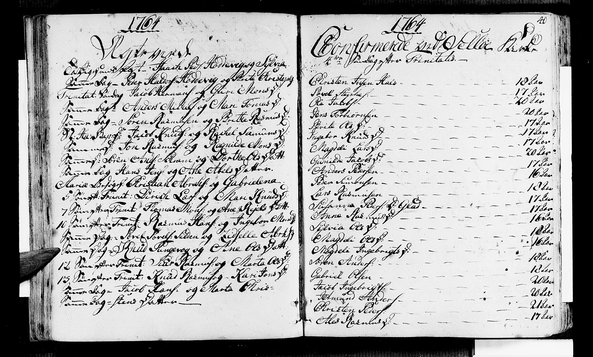 Selje sokneprestembete, SAB/A-99938/H/Ha/Haa/Haaa: Parish register (official) no. A 5, 1760-1782, p. 40