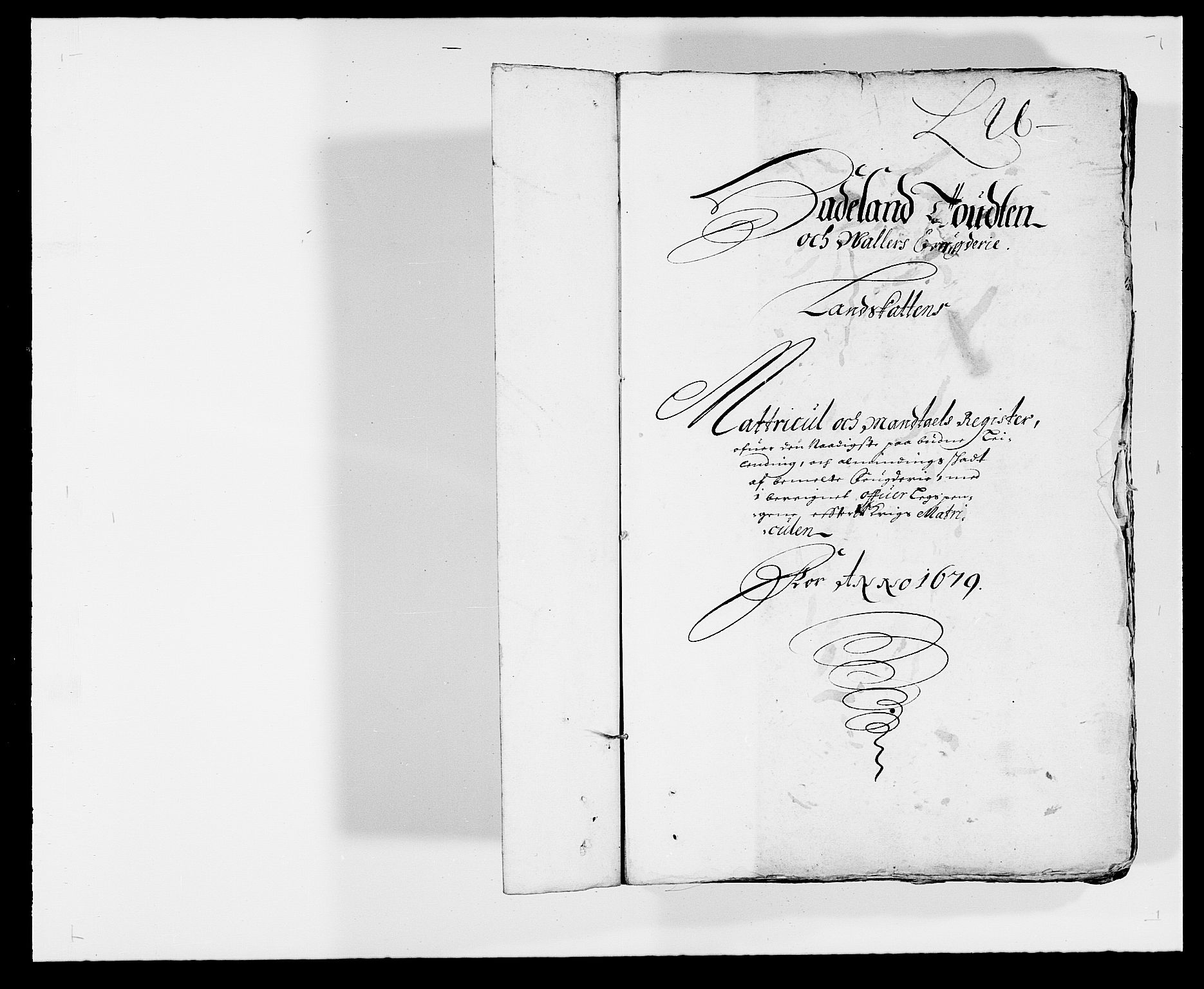 Rentekammeret inntil 1814, Reviderte regnskaper, Fogderegnskap, AV/RA-EA-4092/R18/L1273: Fogderegnskap Hadeland, Toten og Valdres, 1679, p. 1