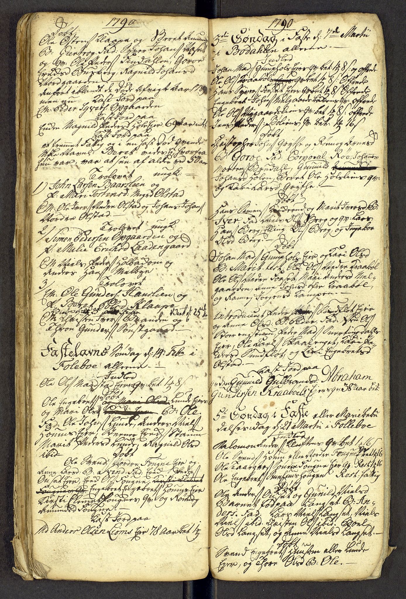 Gausdal prestekontor, SAH/PREST-090/H/Ha: Parish register draft no. -, 1786-1793