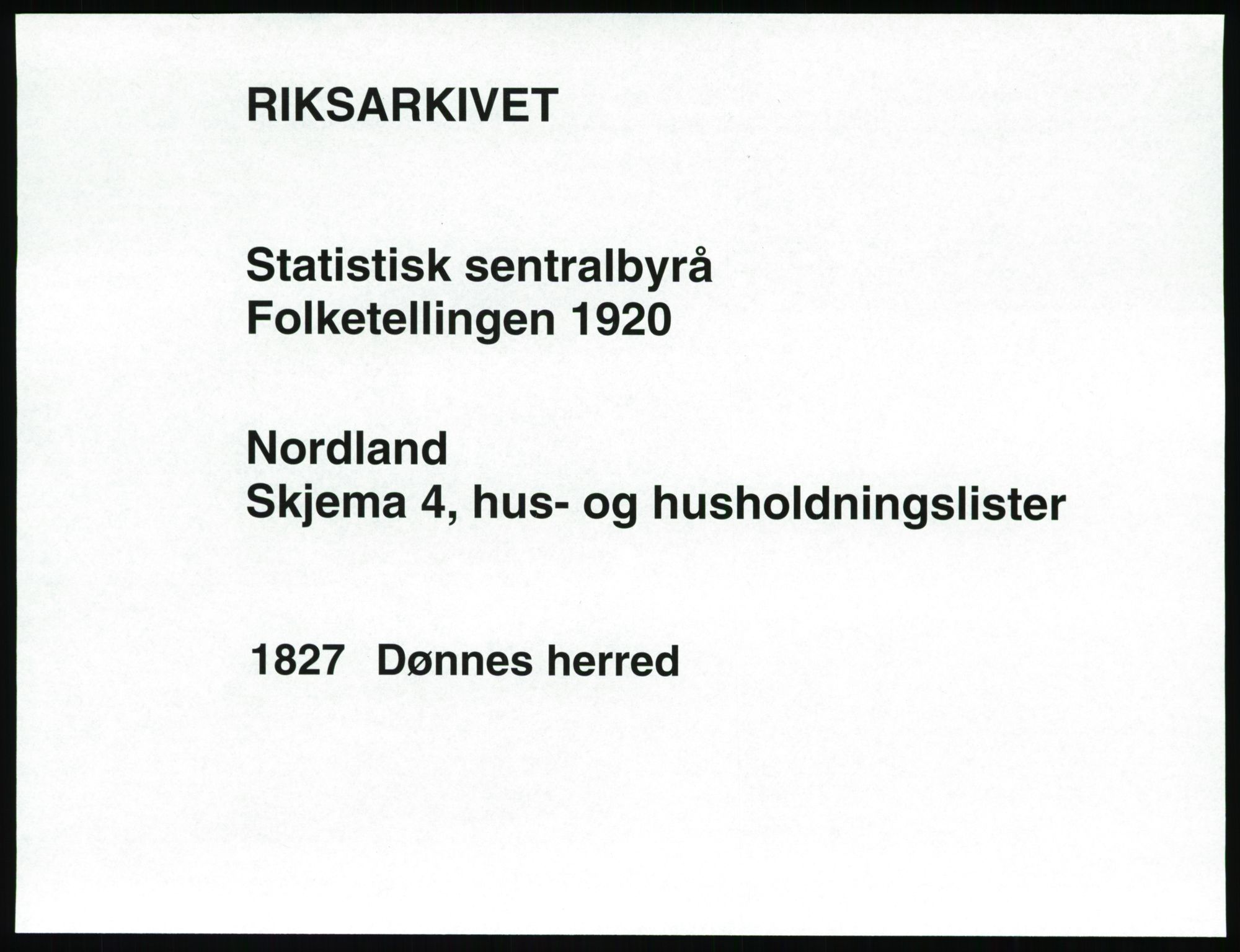 SAT, 1920 census for Dønnes, 1920, p. 24