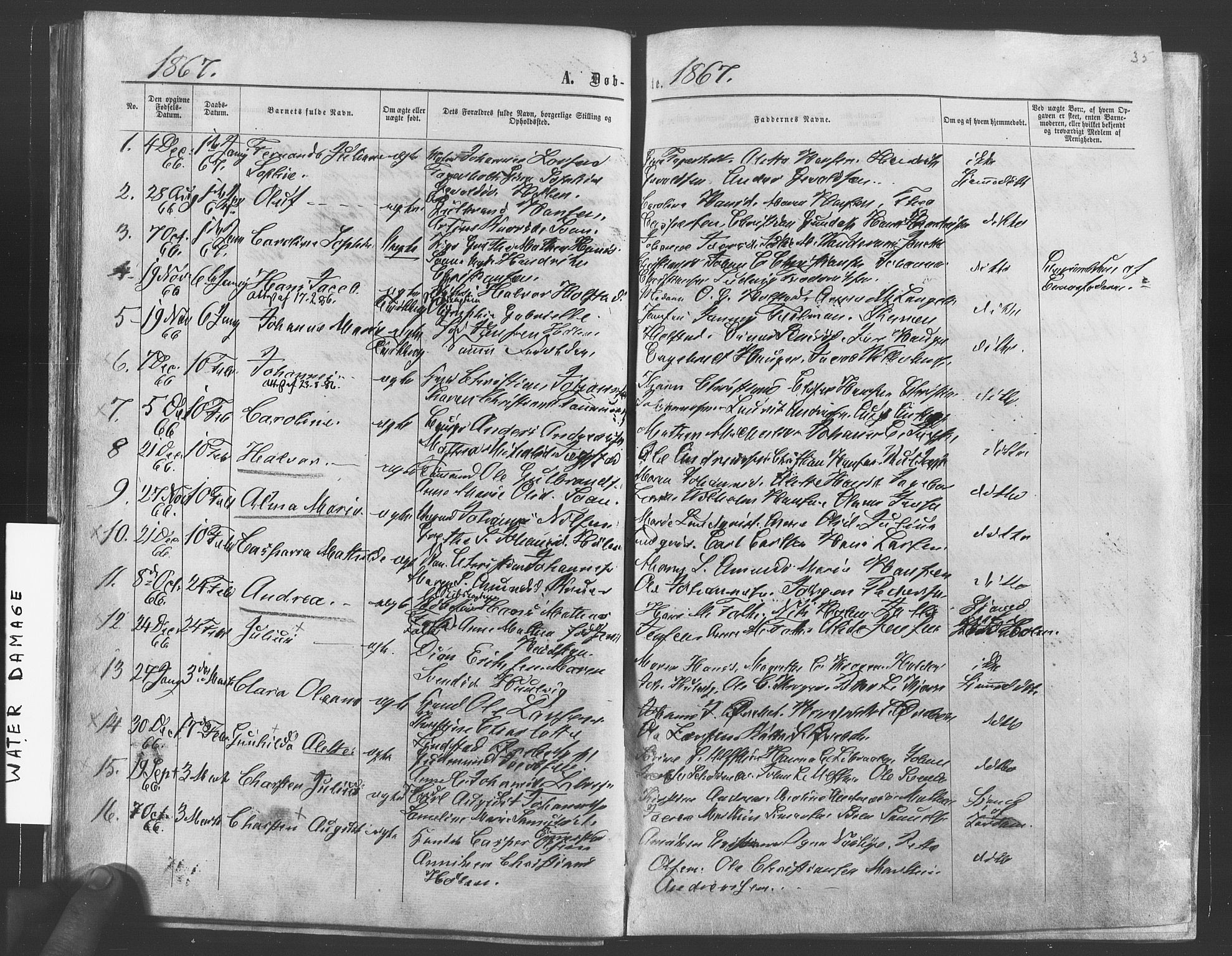 Vestby prestekontor Kirkebøker, AV/SAO-A-10893/F/Fa/L0008: Parish register (official) no. I 8, 1863-1877, p. 35