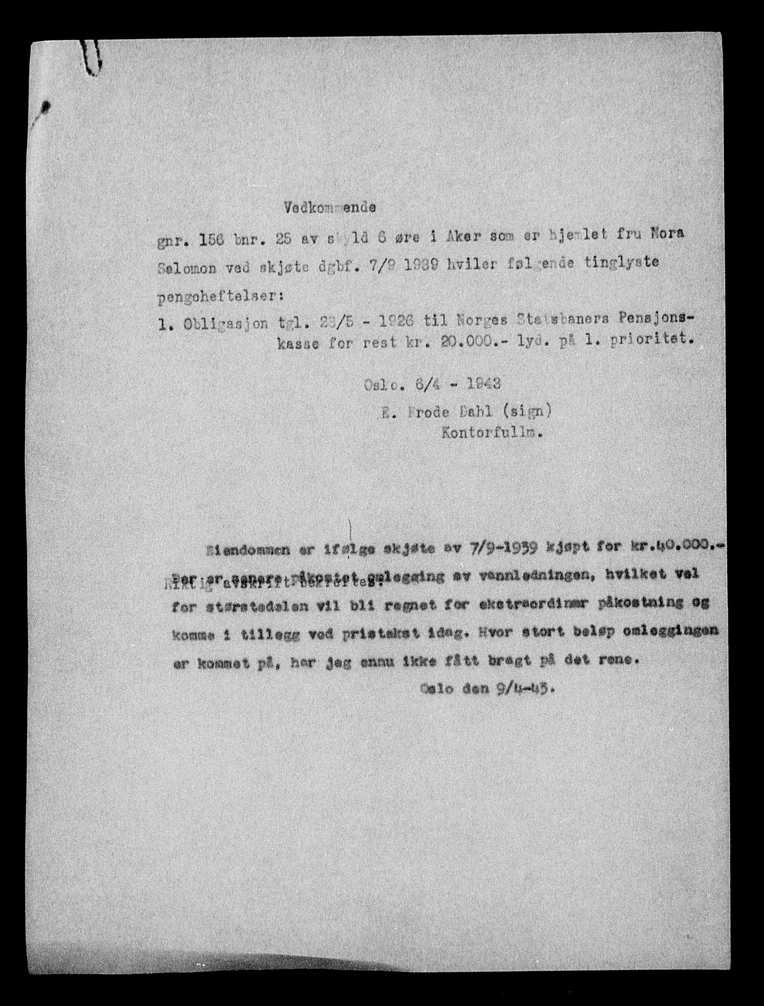 Justisdepartementet, Tilbakeføringskontoret for inndratte formuer, RA/S-1564/H/Hc/Hcc/L0976: --, 1945-1947, p. 313