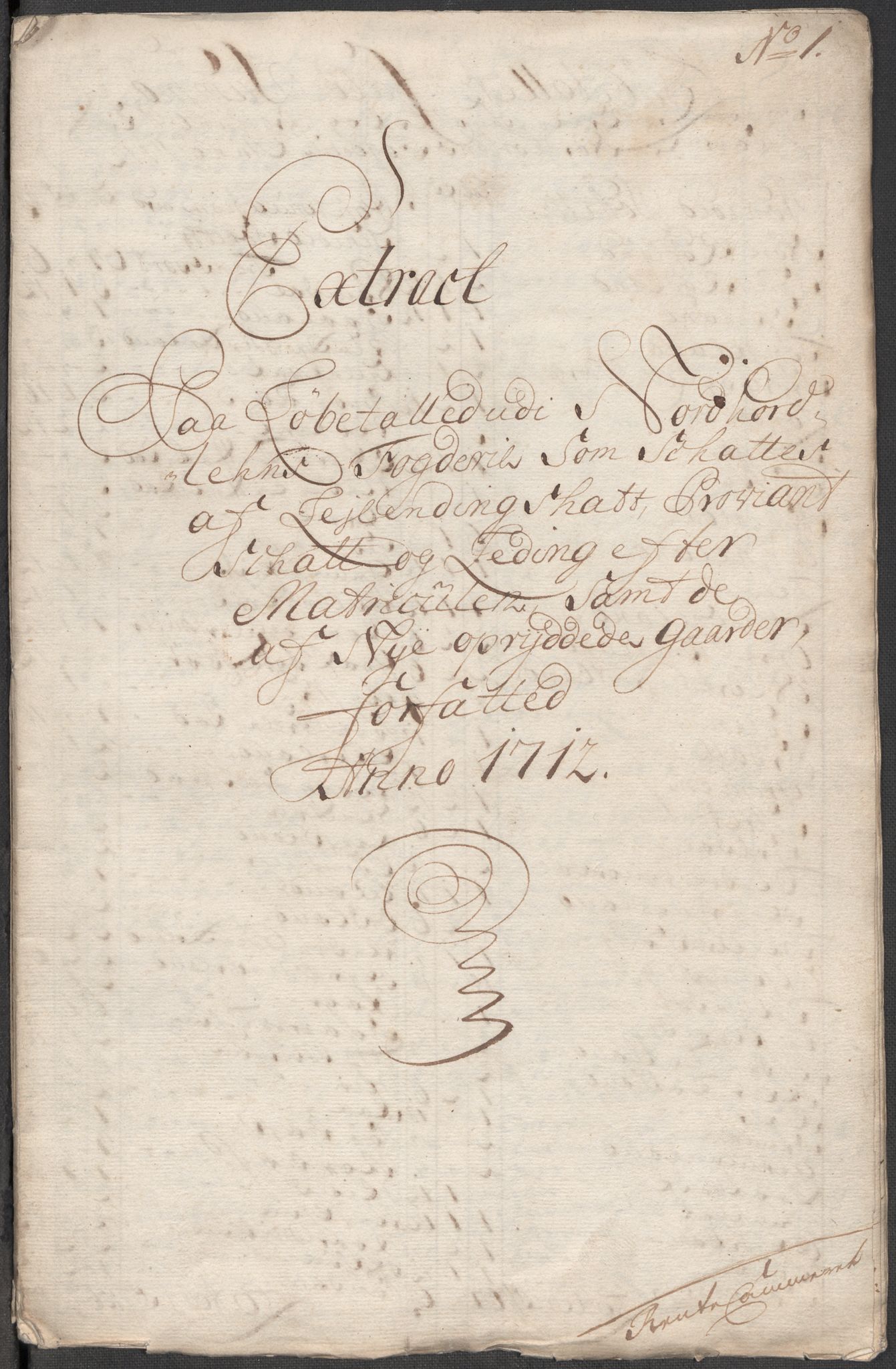 Rentekammeret inntil 1814, Reviderte regnskaper, Fogderegnskap, AV/RA-EA-4092/R51/L3194: Fogderegnskap Nordhordland og Voss, 1712, p. 25